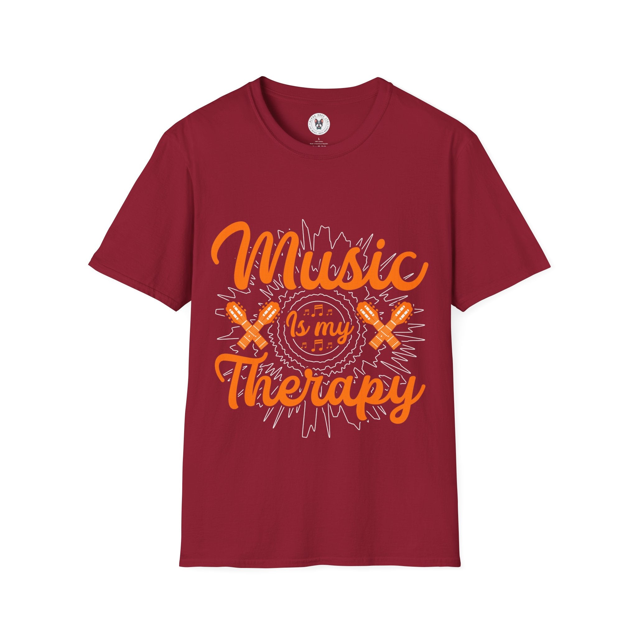 "Music Is My Therapy"Unisex Soft style T-Shirt