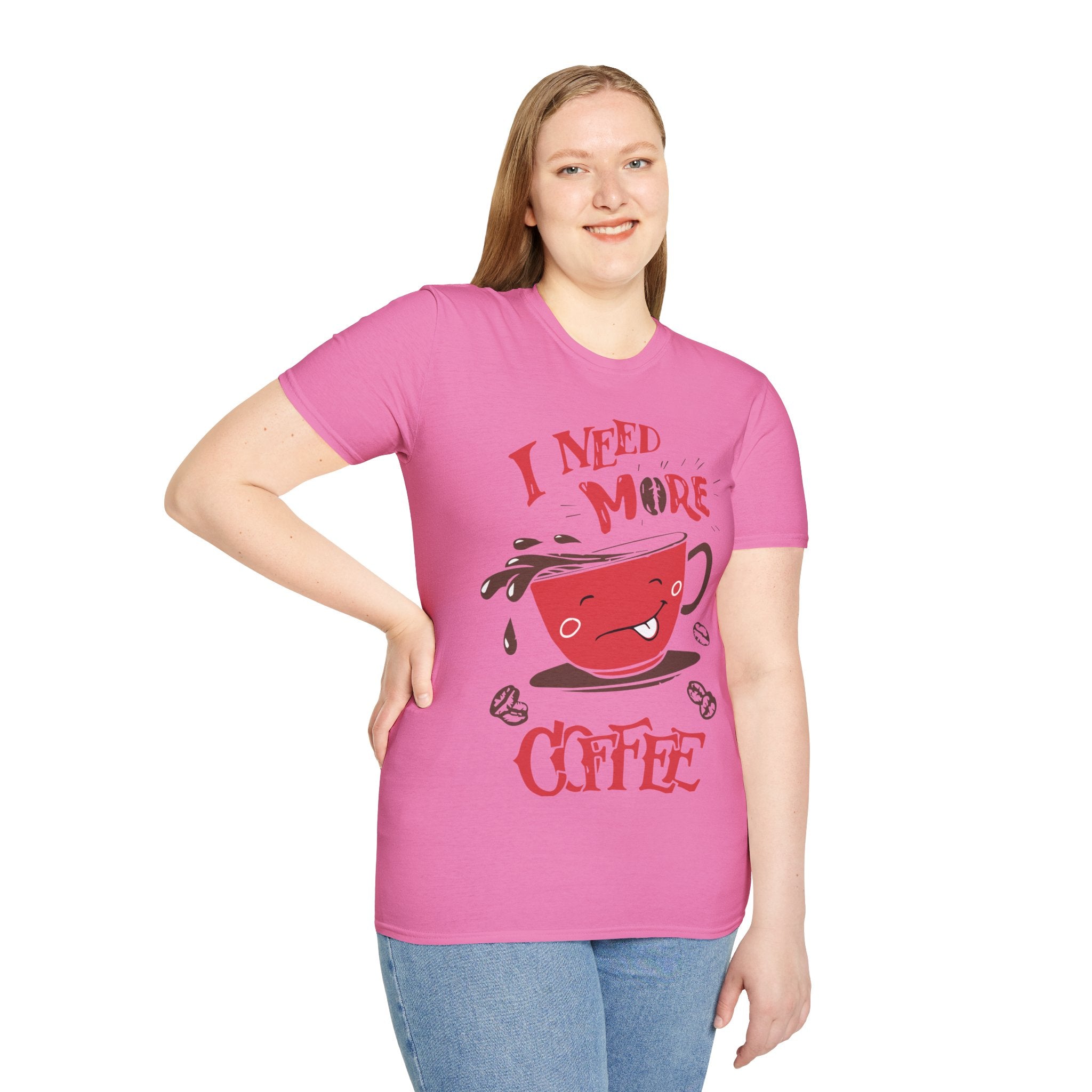 "I NEED MORE COFFEE" Unisex Soft style T-Shirt