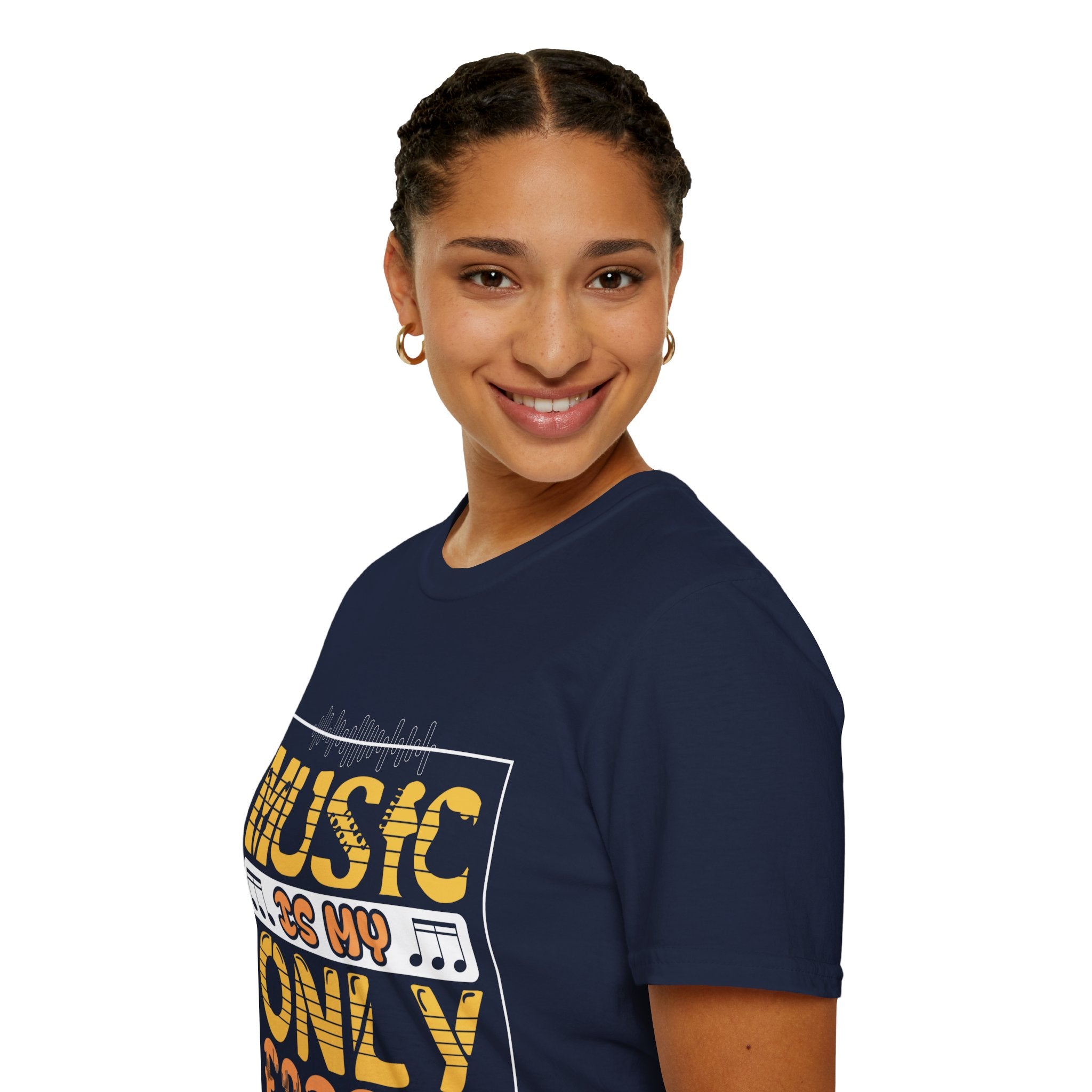 "Music In My Only Friend"  Unisex Soft style T-Shirt