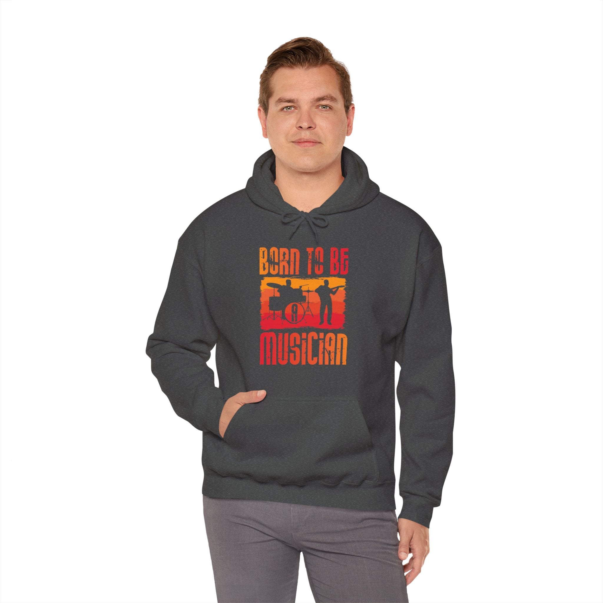 "Born To Be Musician"   Unisex Heavy Blend™ Hooded Sweatshirt