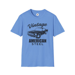 "VINTAGE AMERICAN STEEL" Unisex Soft style T-Shirt