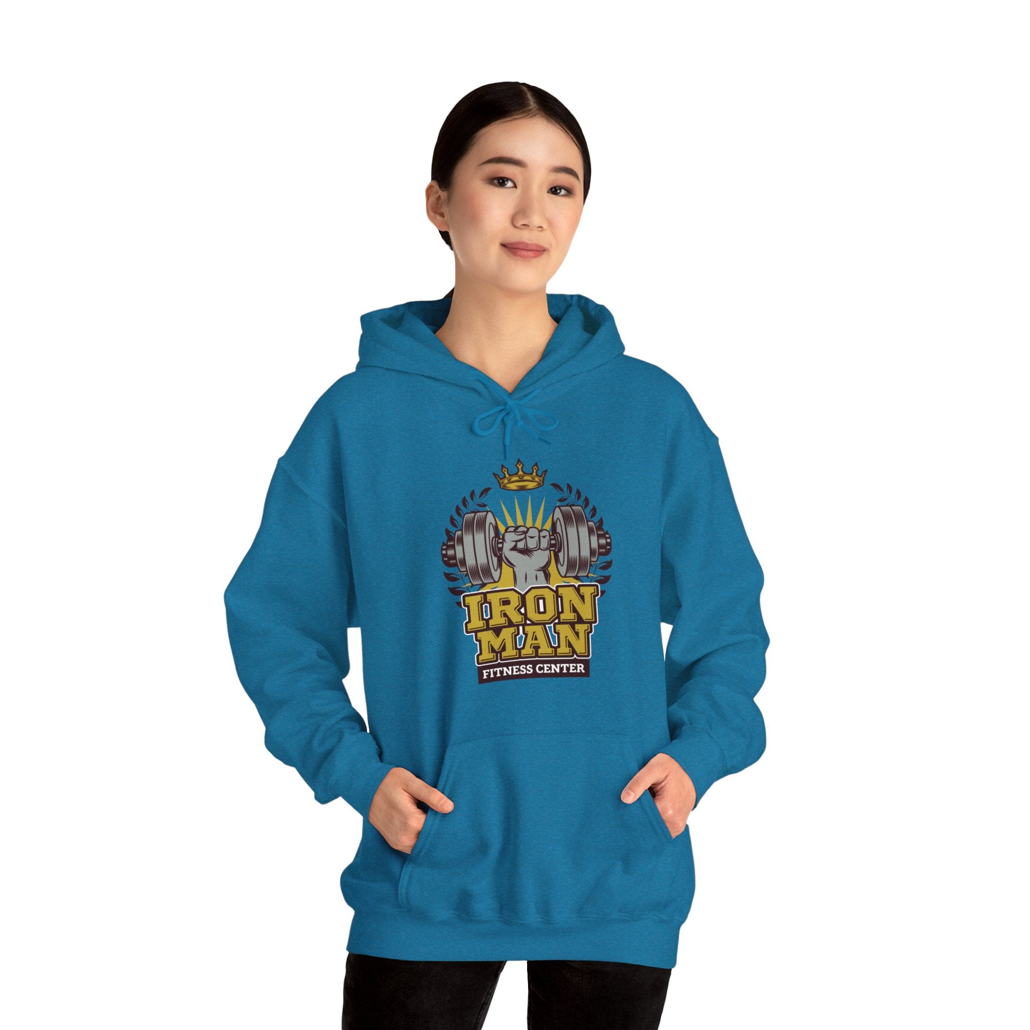 "IronMan Fitness Centre" Unisex Heavy Blend™ Hooded Sweatshirt