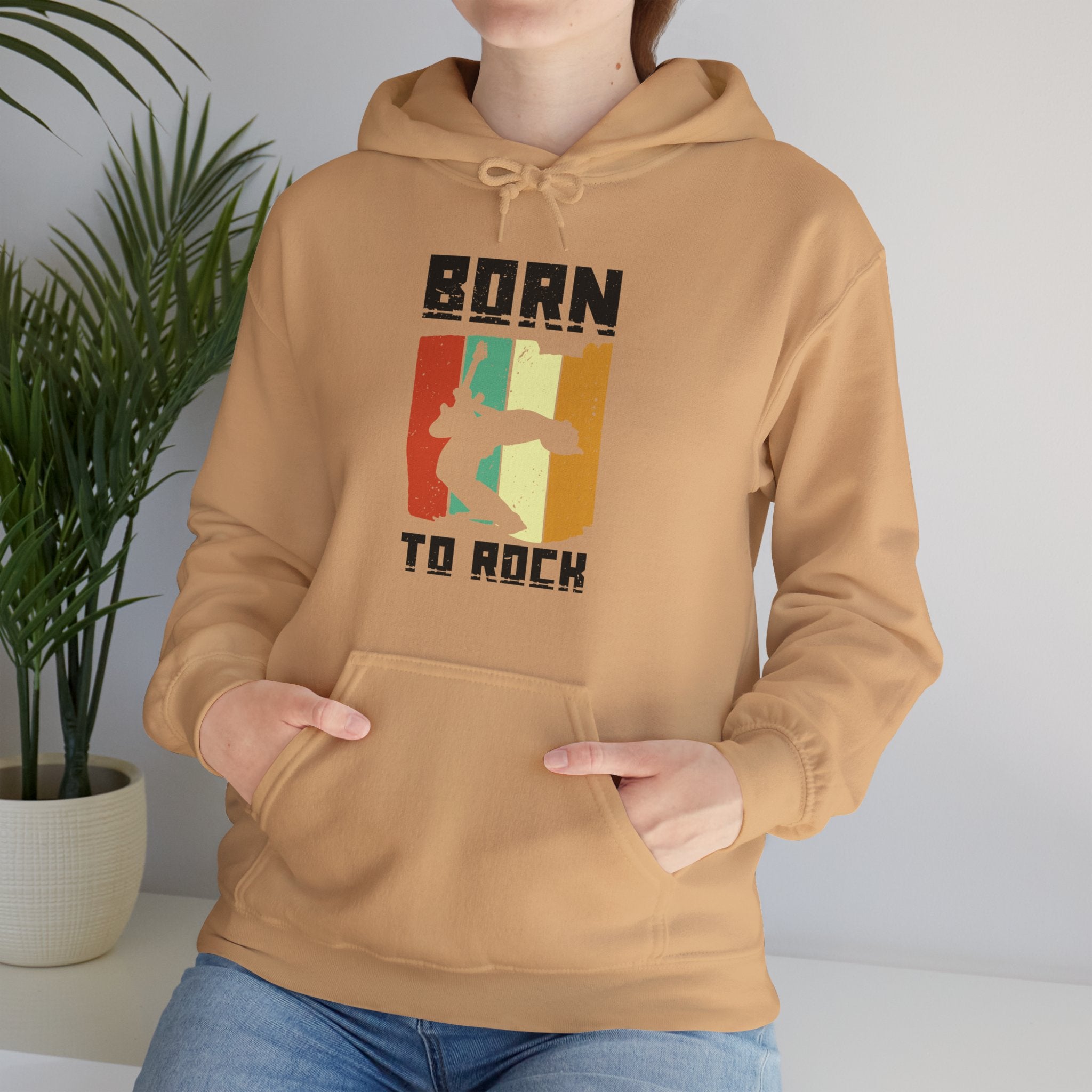 "Born To Rock"  Unisex Heavy Blend™ Hooded Sweatshirt