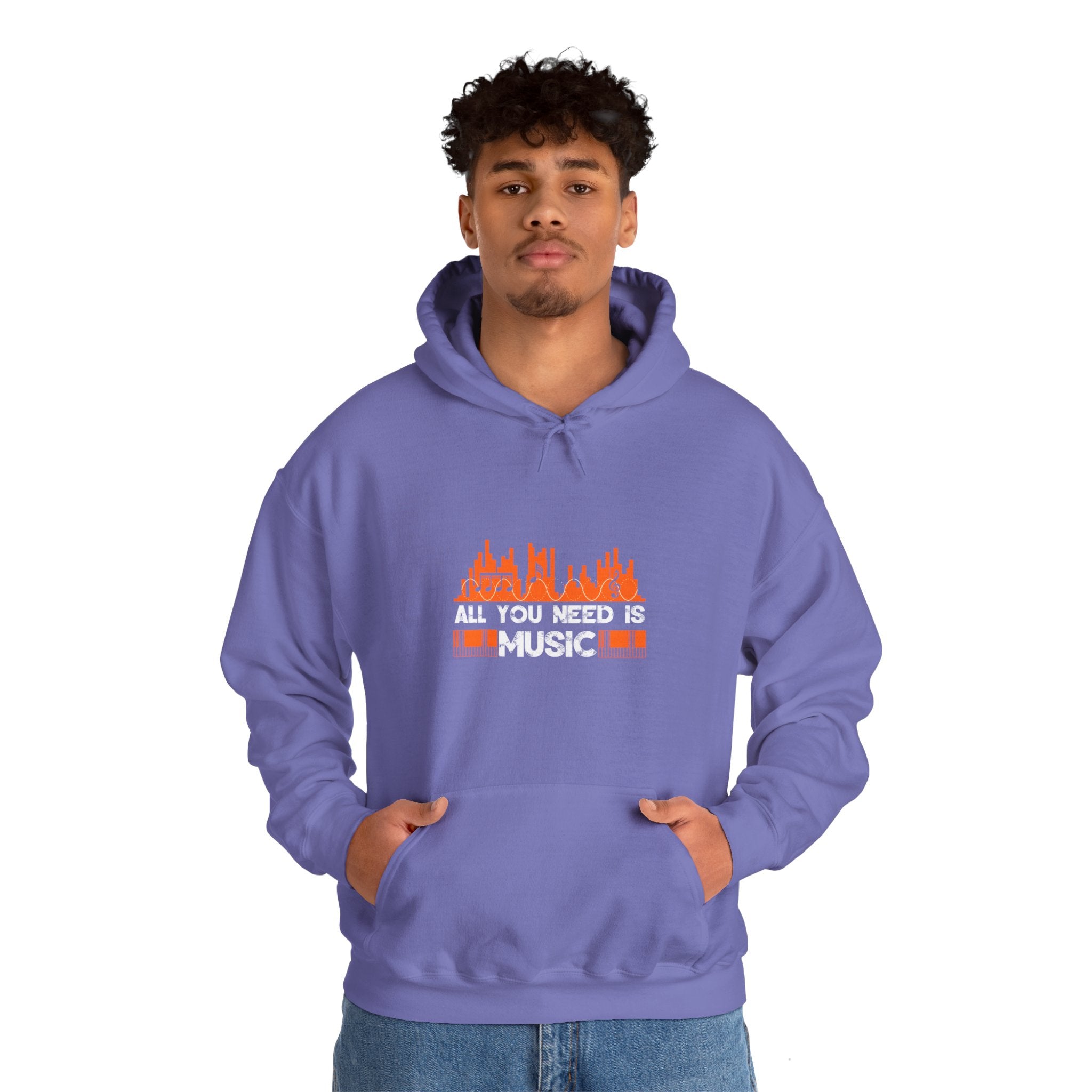 "All You Need Is Music" Unisex Heavy Blend™ Hooded Sweatshirt