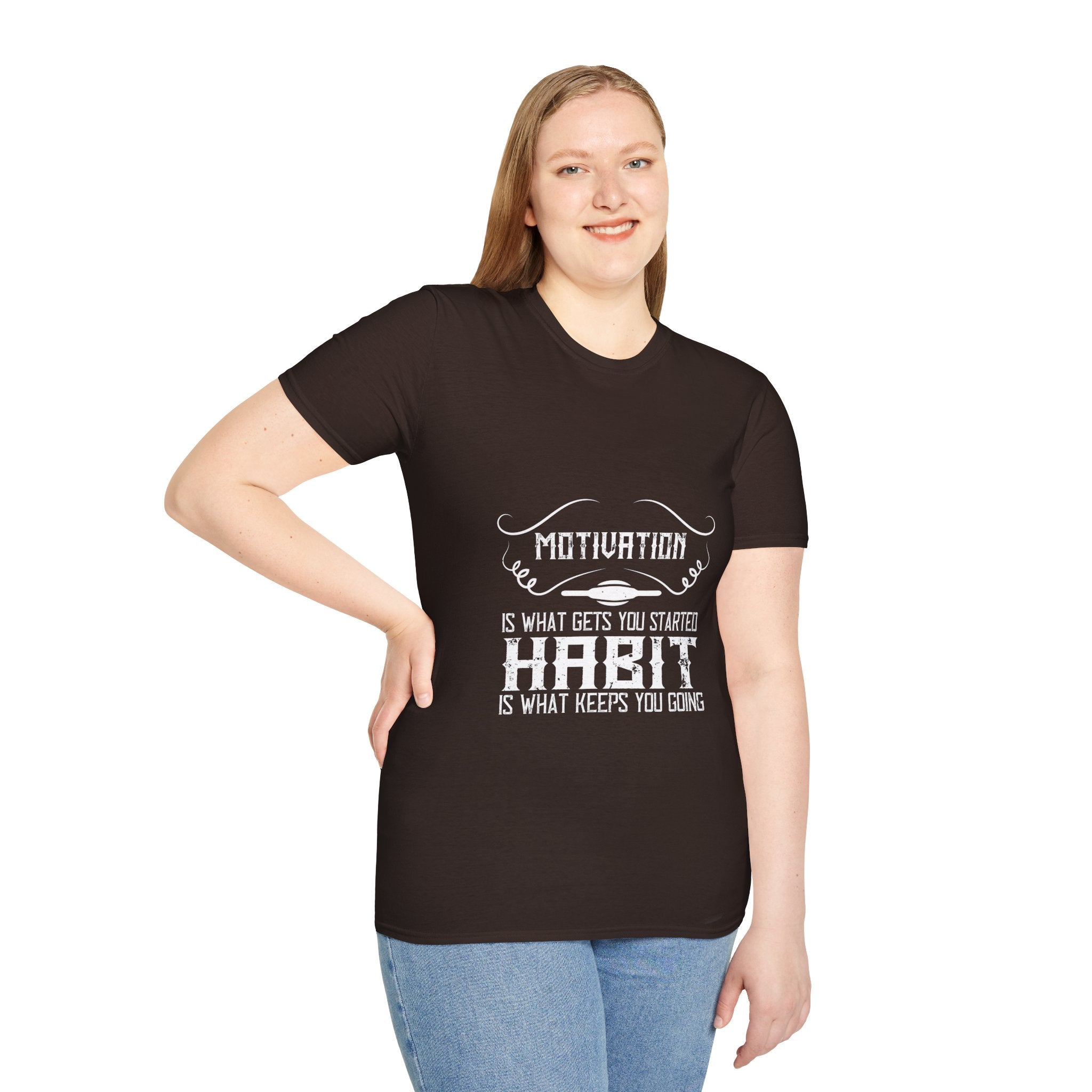 "Habit Is What Keeps You Going" Unisex Soft style T-Shirt