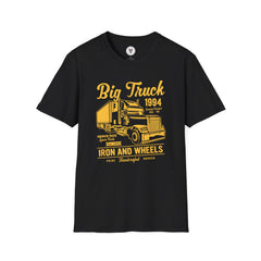 "BIG TRUCK IRON AND WHEELS" Unisex Soft style T-Shirt