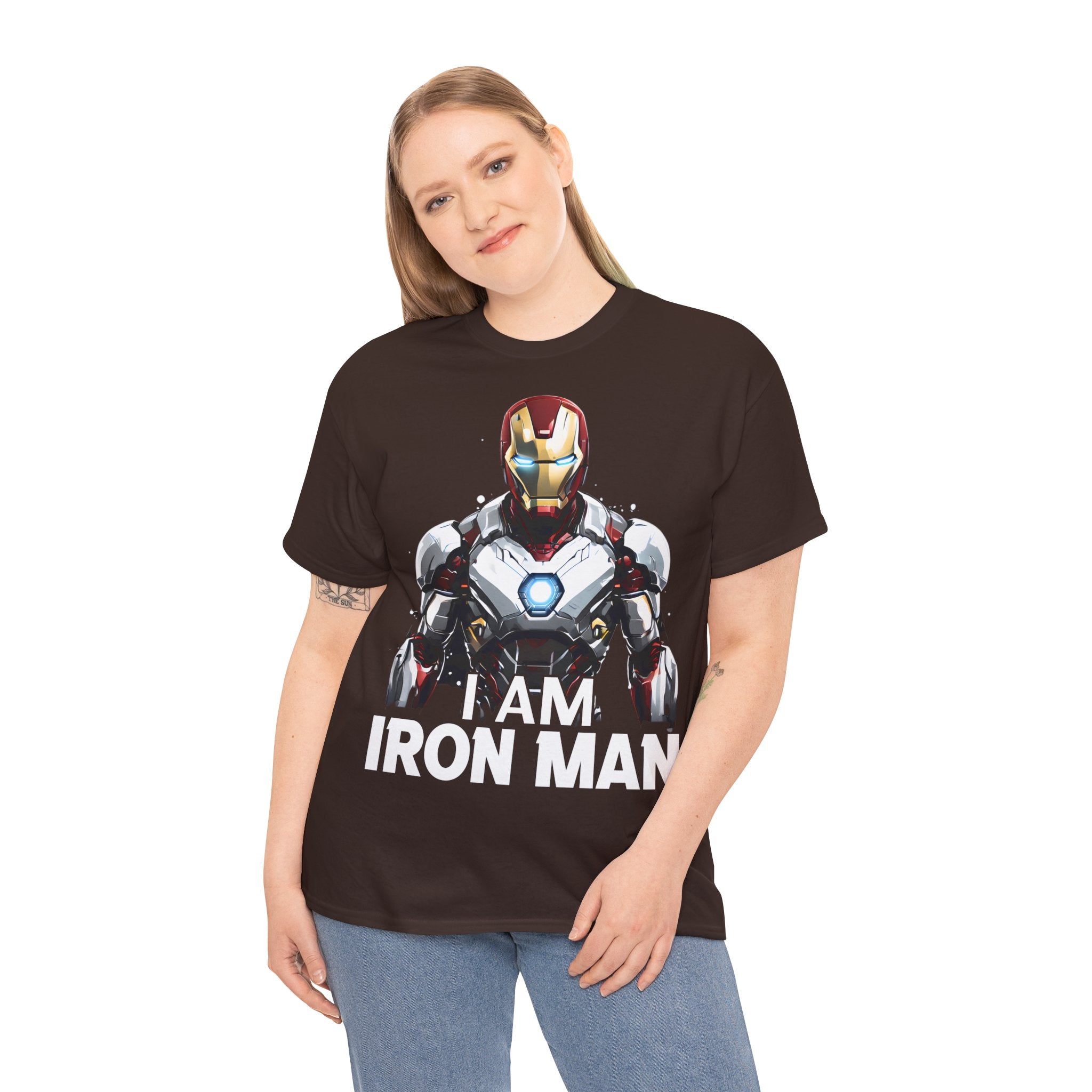 "I AM IRON MAN" Unisex Heavy Cotton Tee