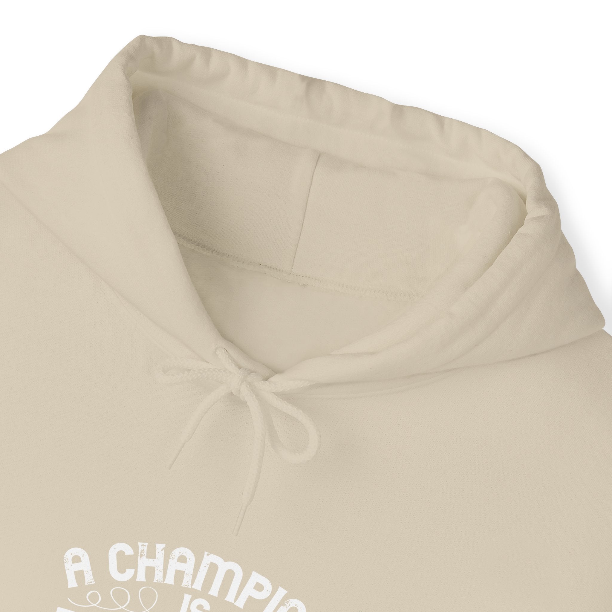 "A Champion Is Someone Who Gets Up When They Can't" Unisex Heavy Blend™ Hooded Sweatshirt