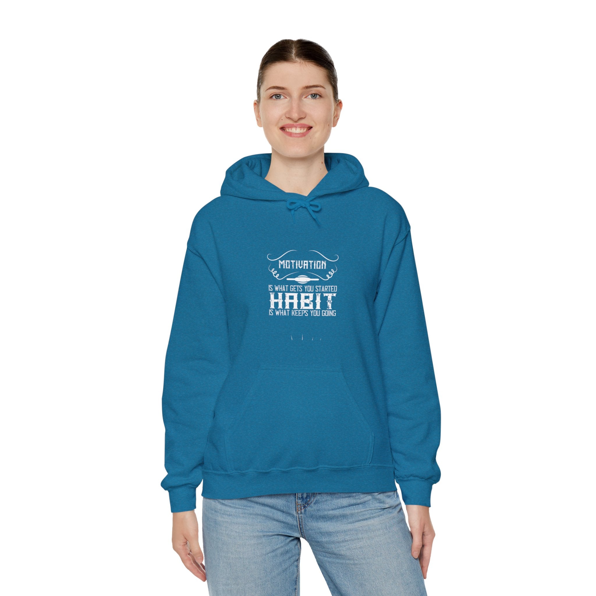 "Habit Is What Keeps You Going" Unisex Heavy Blend™ Hooded Sweatshirt