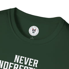 "NEVER UNDERESTIMATE AN OLD MAN WITH A CLASSIC CAR" Unisex Soft style T-Shirt