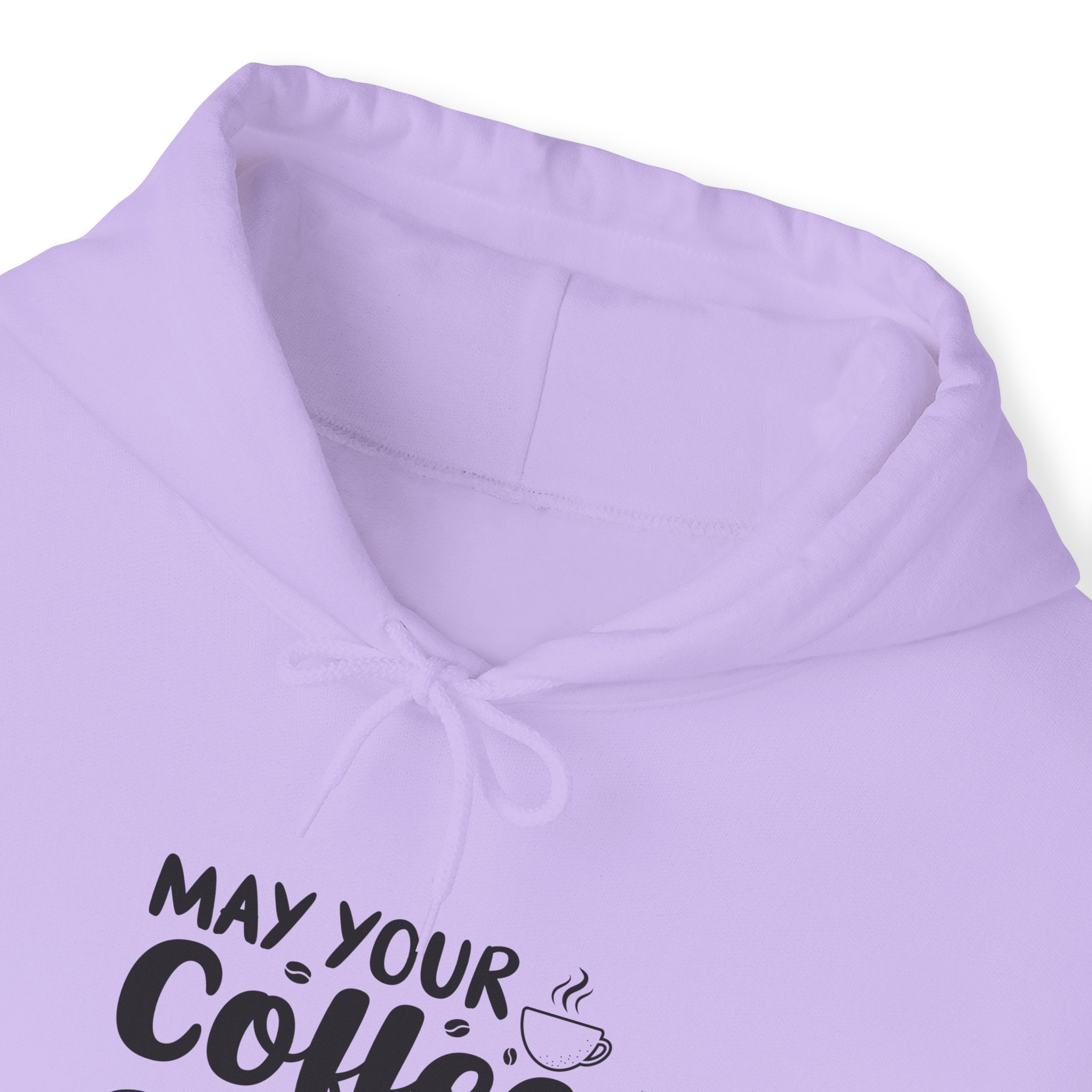 "MAY YOUR COFFEE BE STRONG AND YOUR MONDAYS BE SHORT" Unisex Heavy Blend™ Hooded Sweatshirt