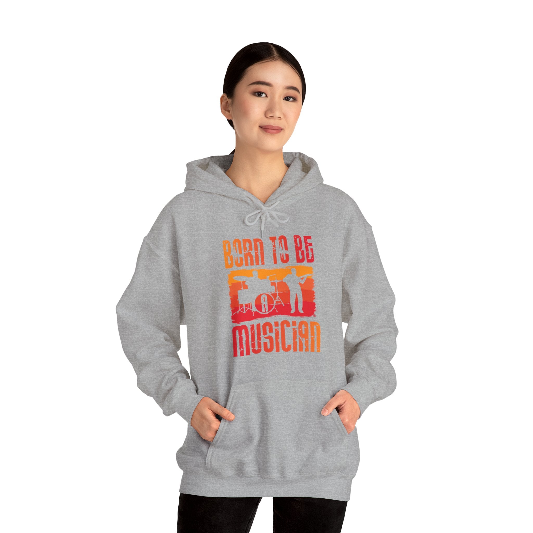 "Born To Be Musician"   Unisex Heavy Blend™ Hooded Sweatshirt