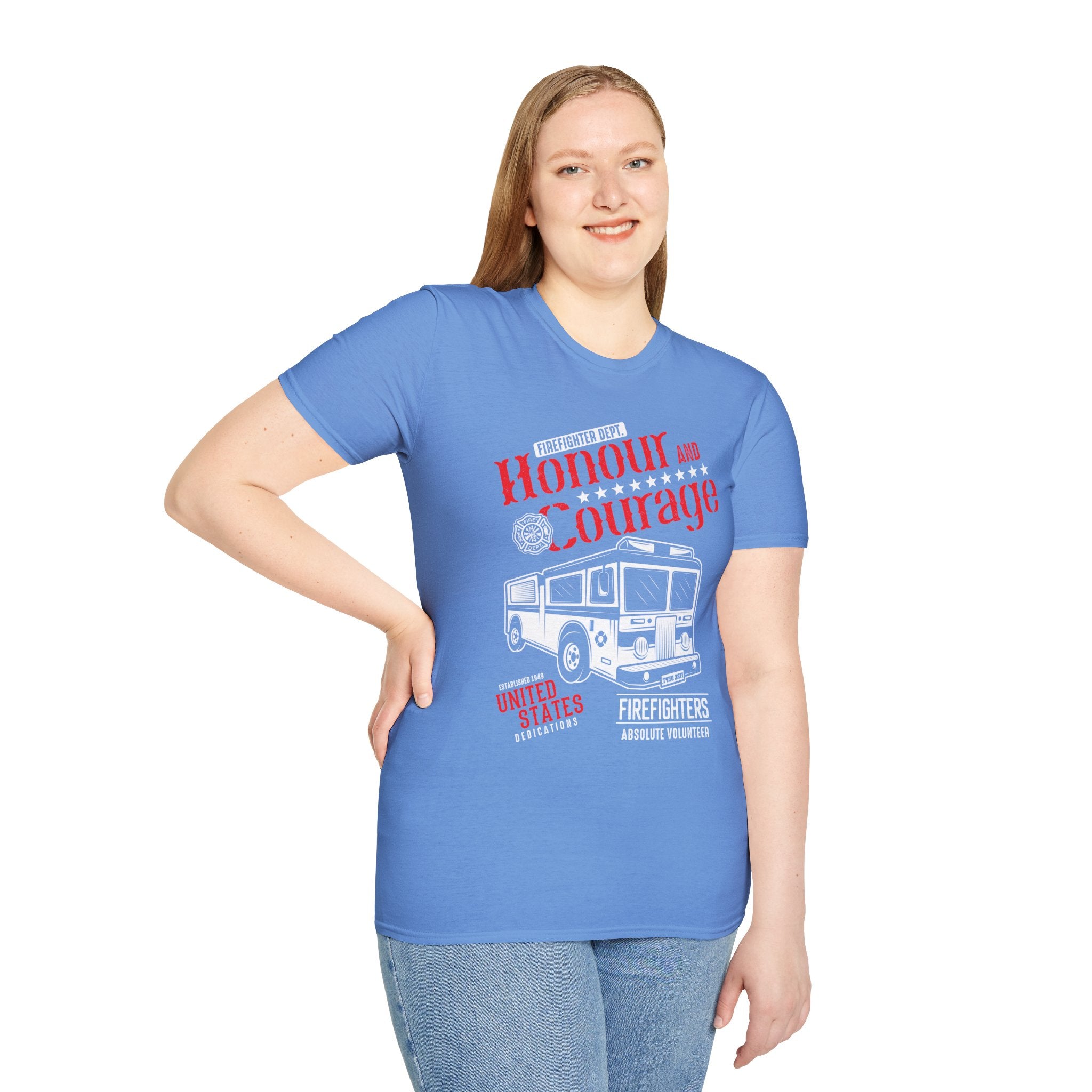 "HONOUR AND COURAGE UNITED STATES" Unisex Soft style T-Shirt