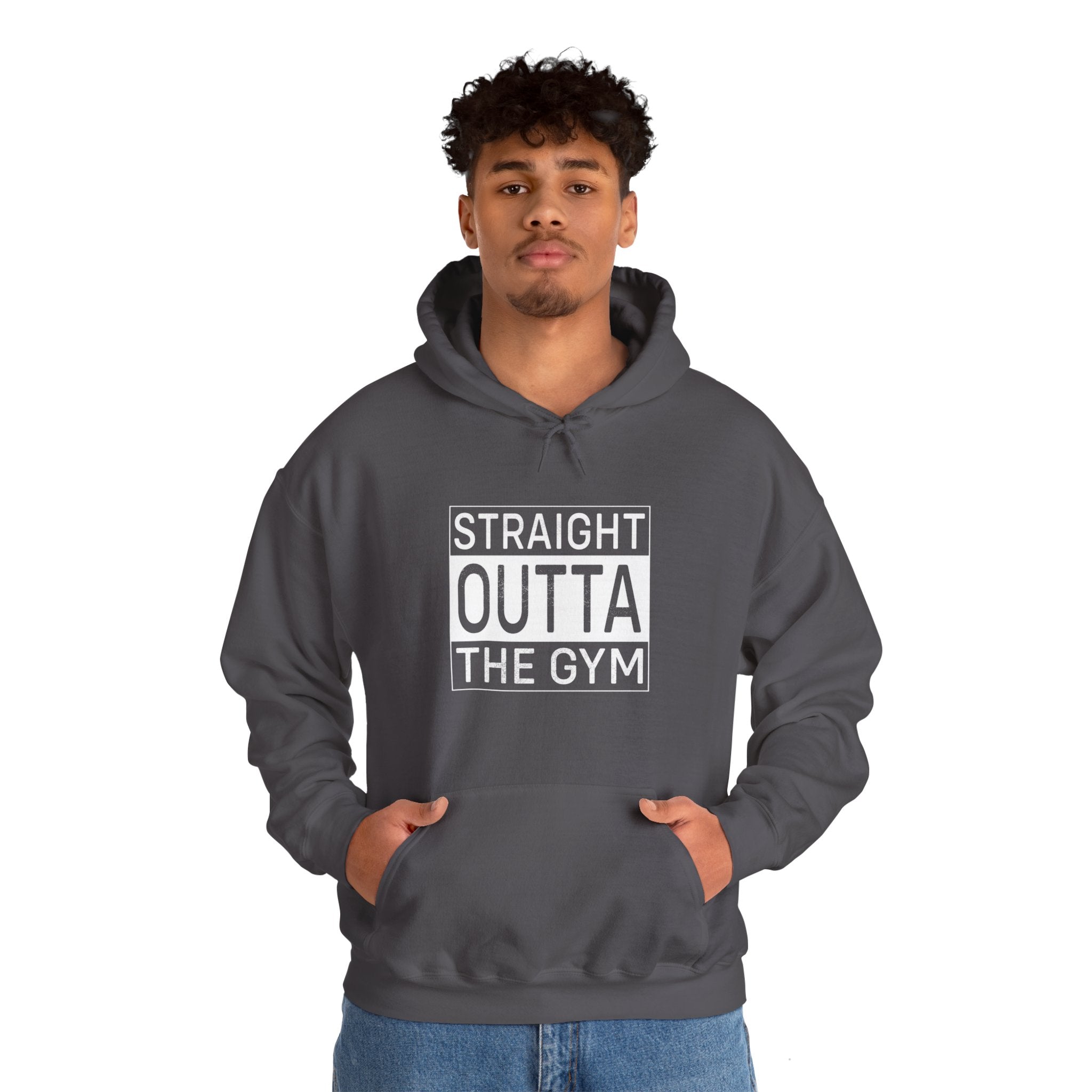 "Straight Outta A Gym'' Unisex Heavy Blend™ Hooded Sweatshirt