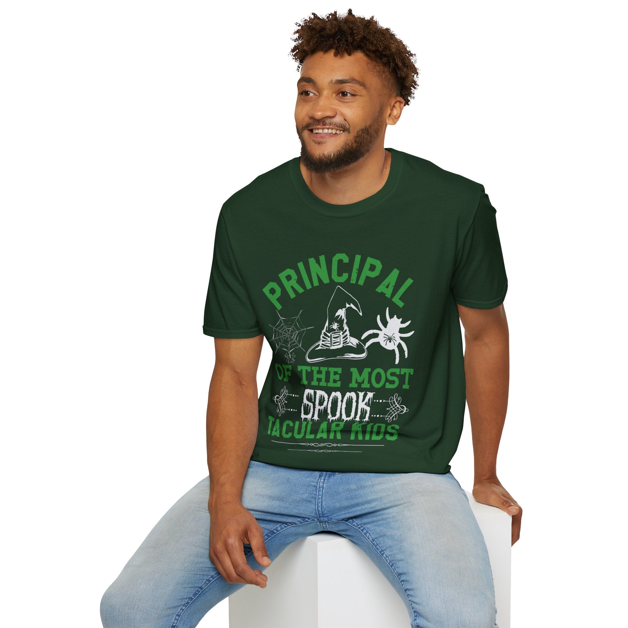 "PRINCIPAL OF THE MOST SPOOK TACULAR KIDS" Unisex Soft style T-Shirt