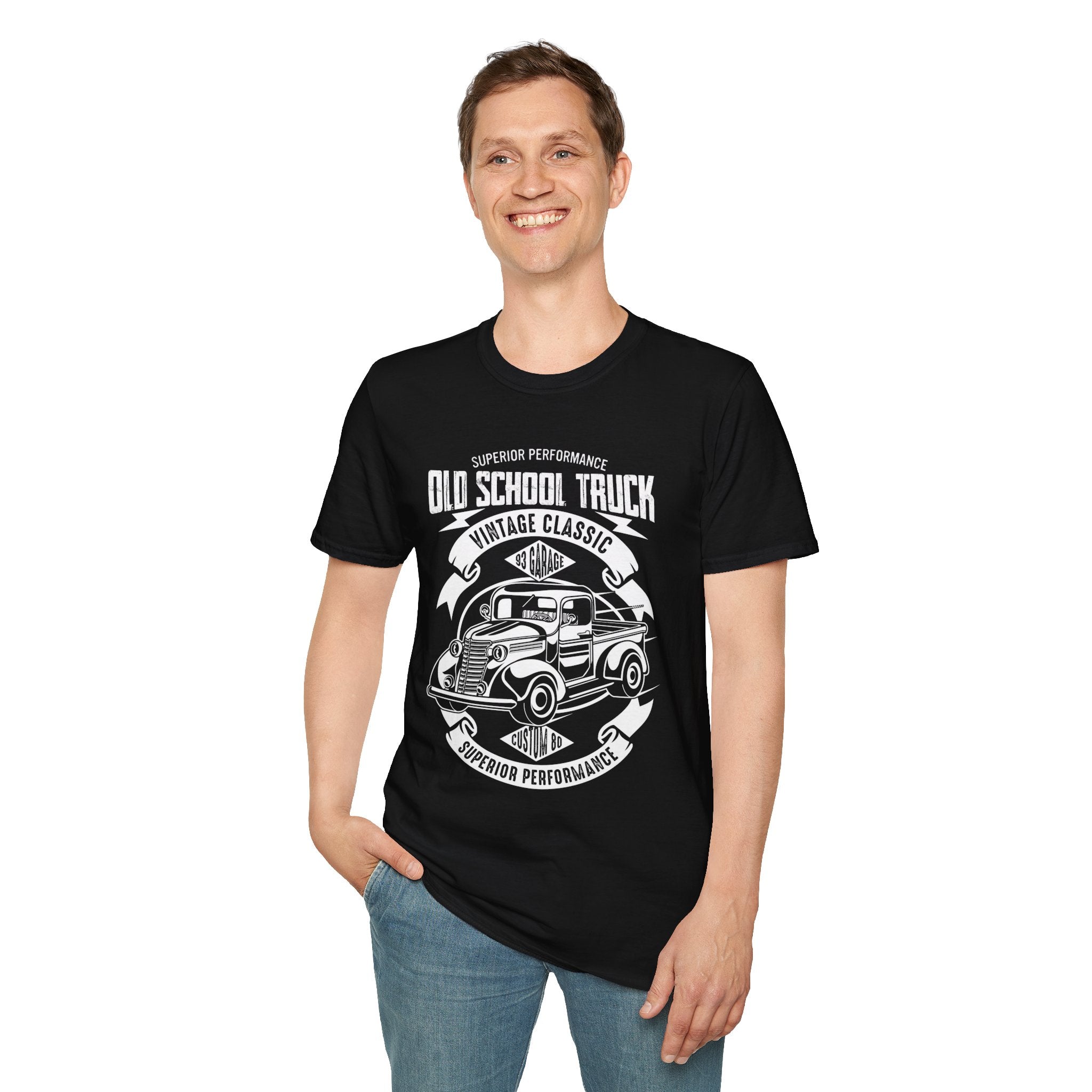 "OLD SCHOOL TRUCK" Unisex Soft style T-Shirt