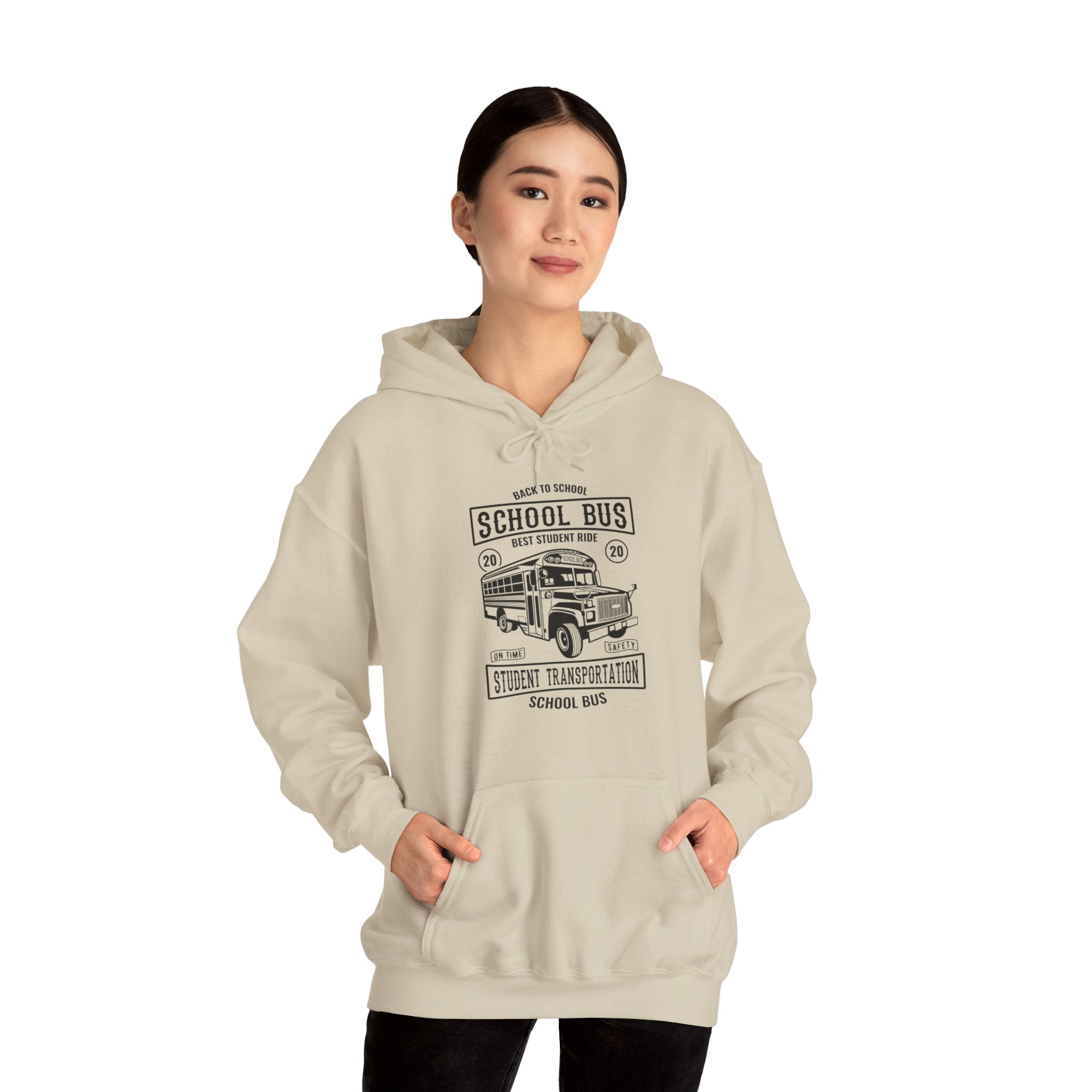 "SCHOOL BUS STUDENT TRANSPORTATION" Unisex Heavy Blend™ Hooded Sweatshirt