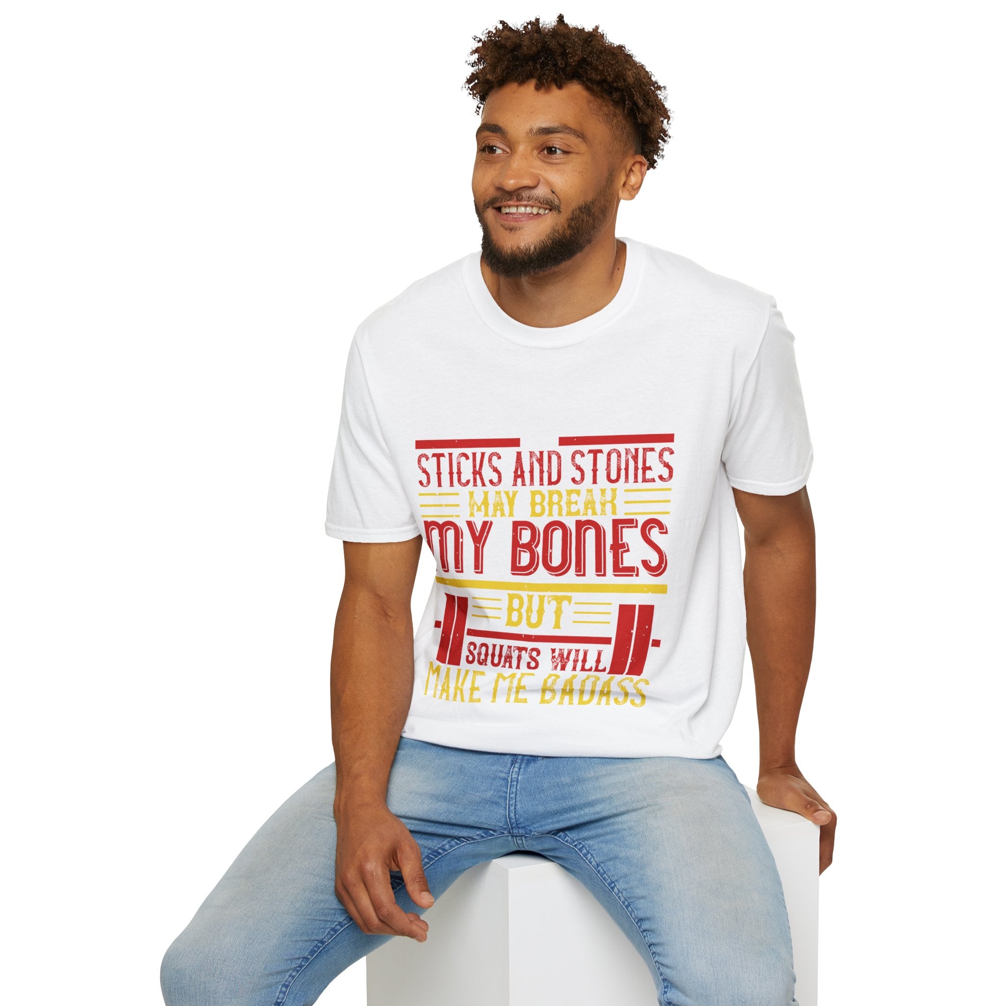 "Squats Will Make Me Badass"  Unisex Soft style T-Shirt