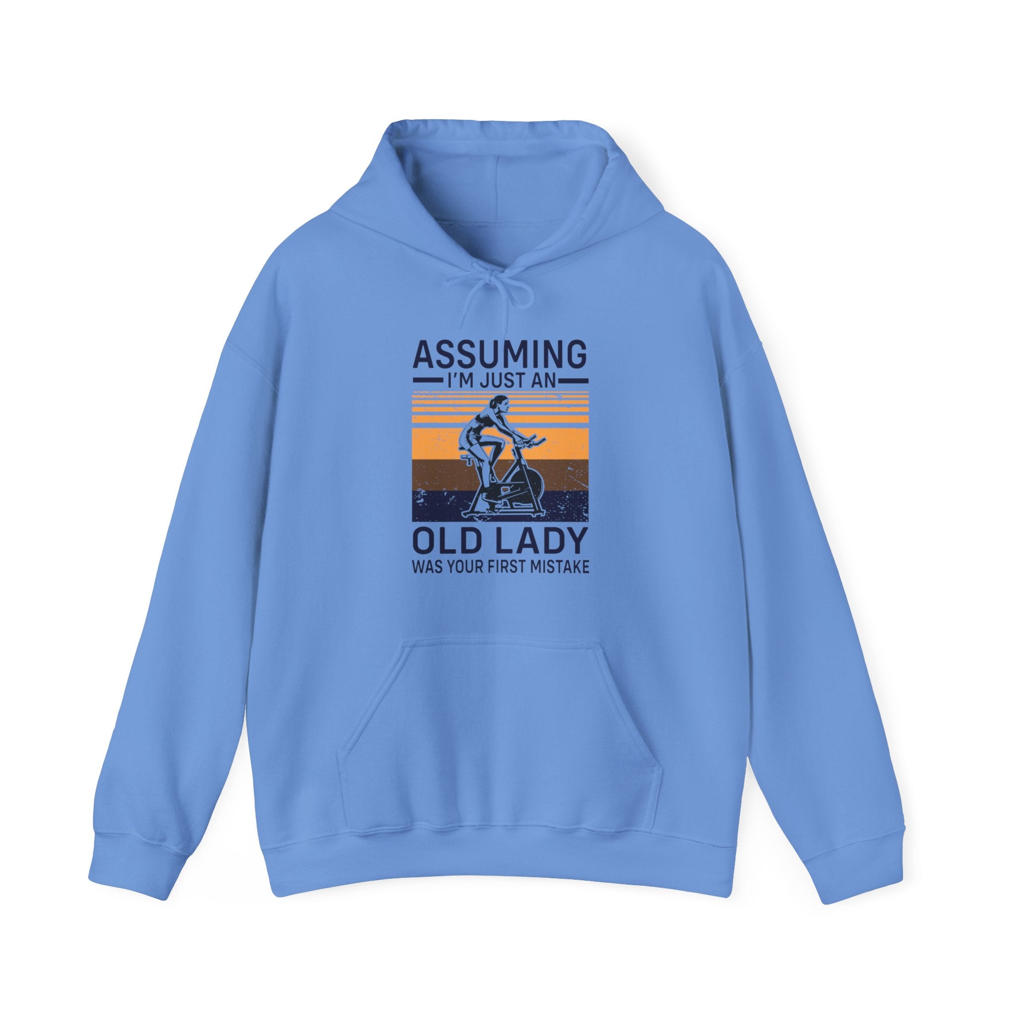 "Assuming I M Just An Old Lady Was Your First Mistake"  Unisex Heavy Blend™ Hooded Sweatshirt