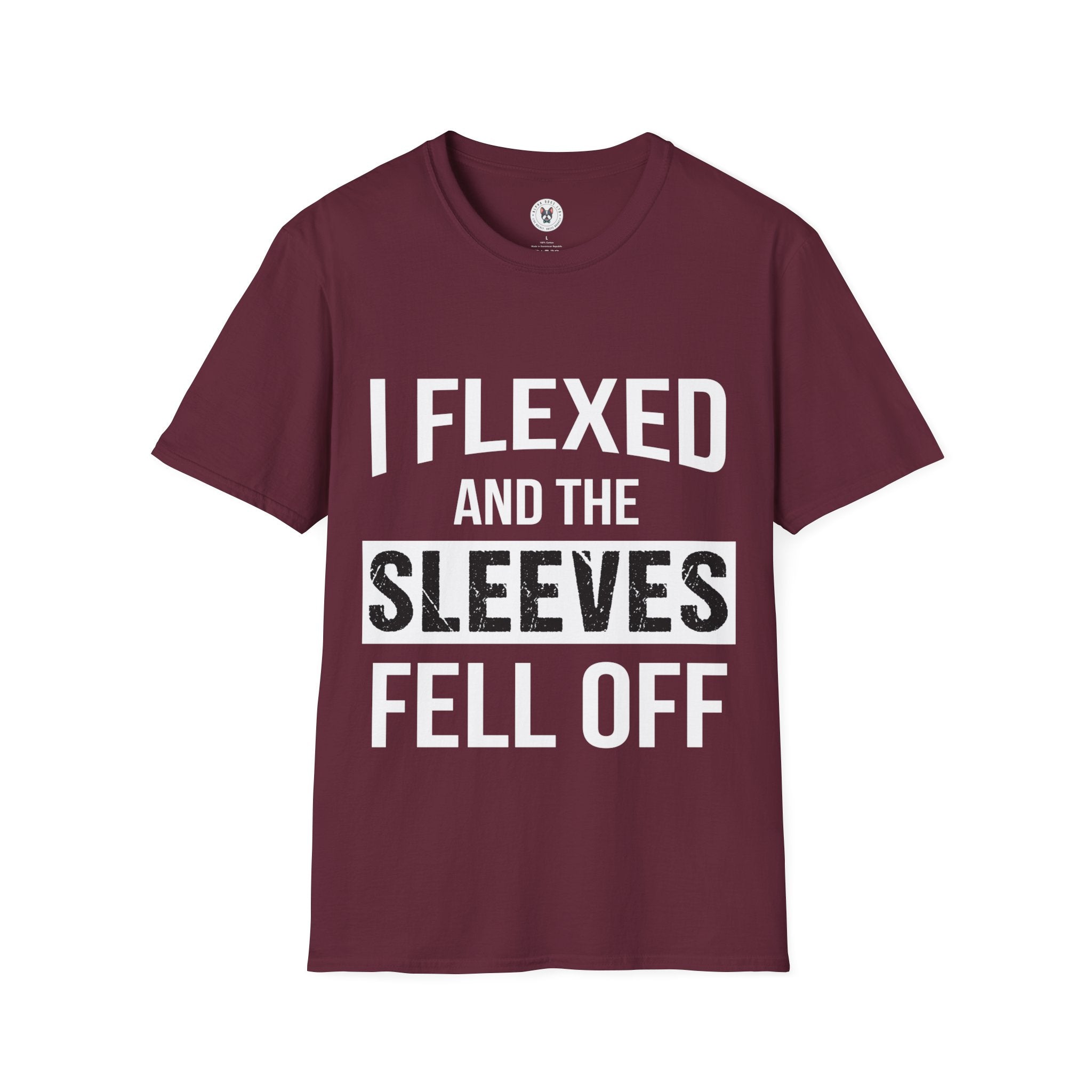 "I Flexed And The Sleeves Fell Off" Unisex Soft Style T-Shirt