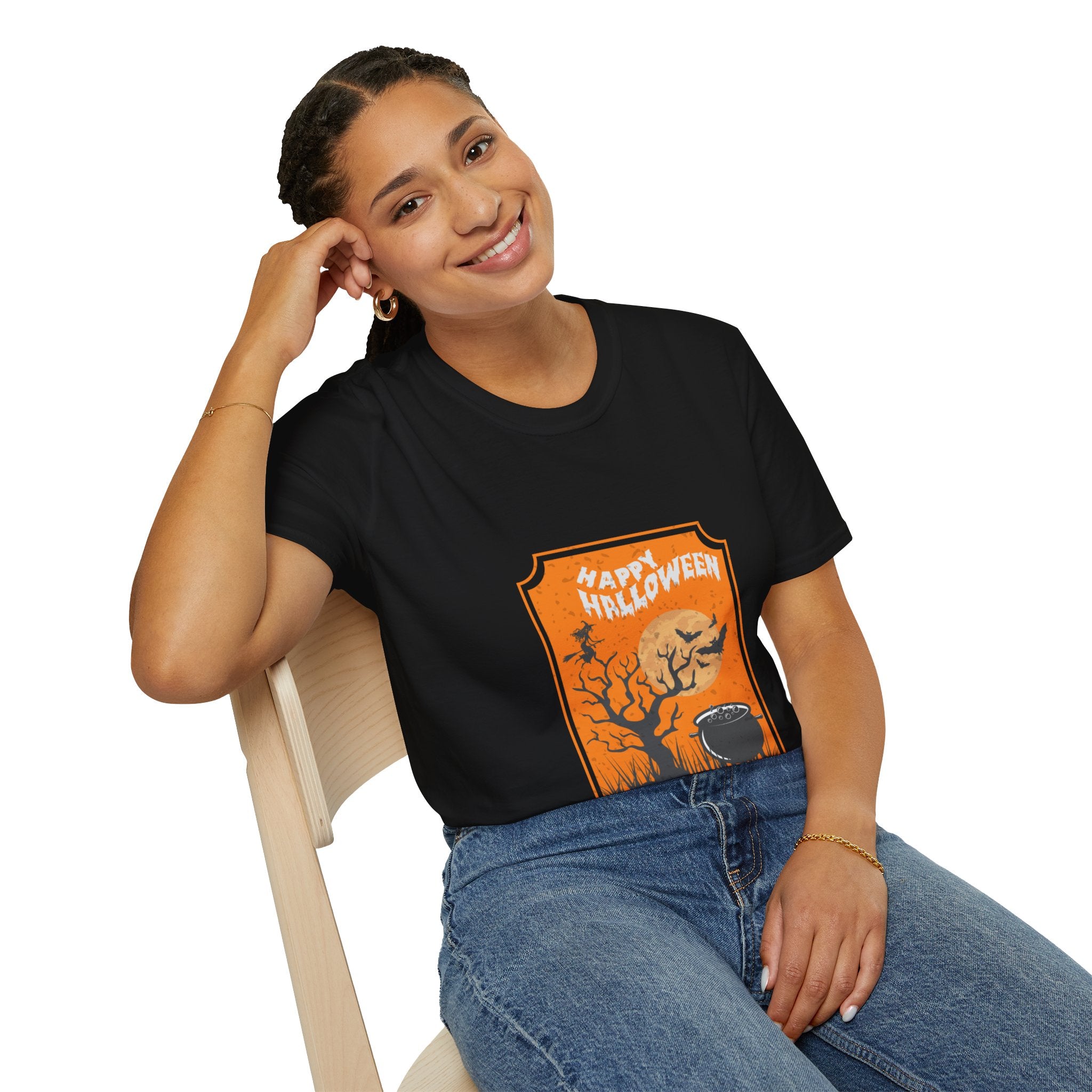 "HAPPY HALLOWEEN" Unisex Soft style T-Shirt