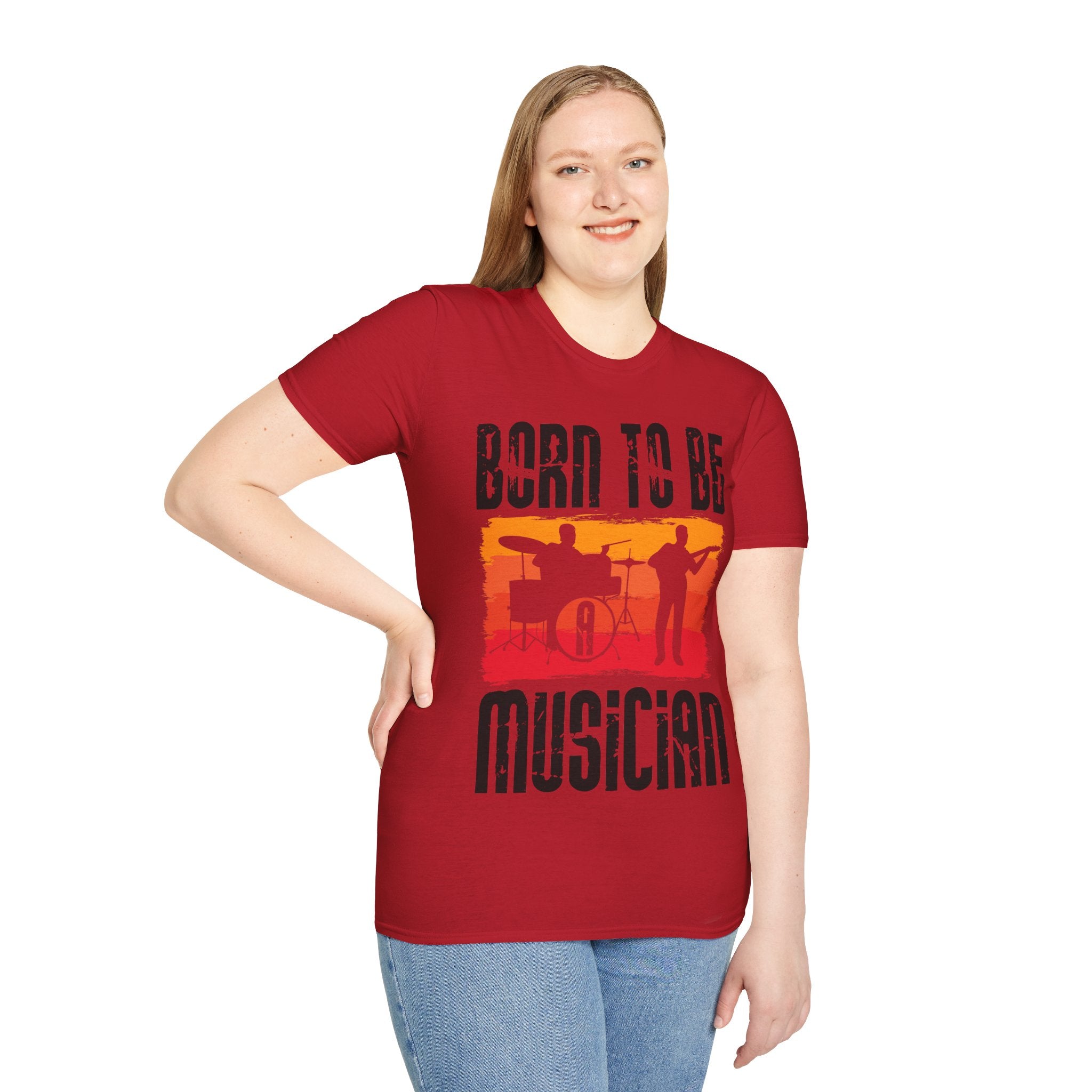 "Born To Be Musician"  Unisex Soft style T-Shirt