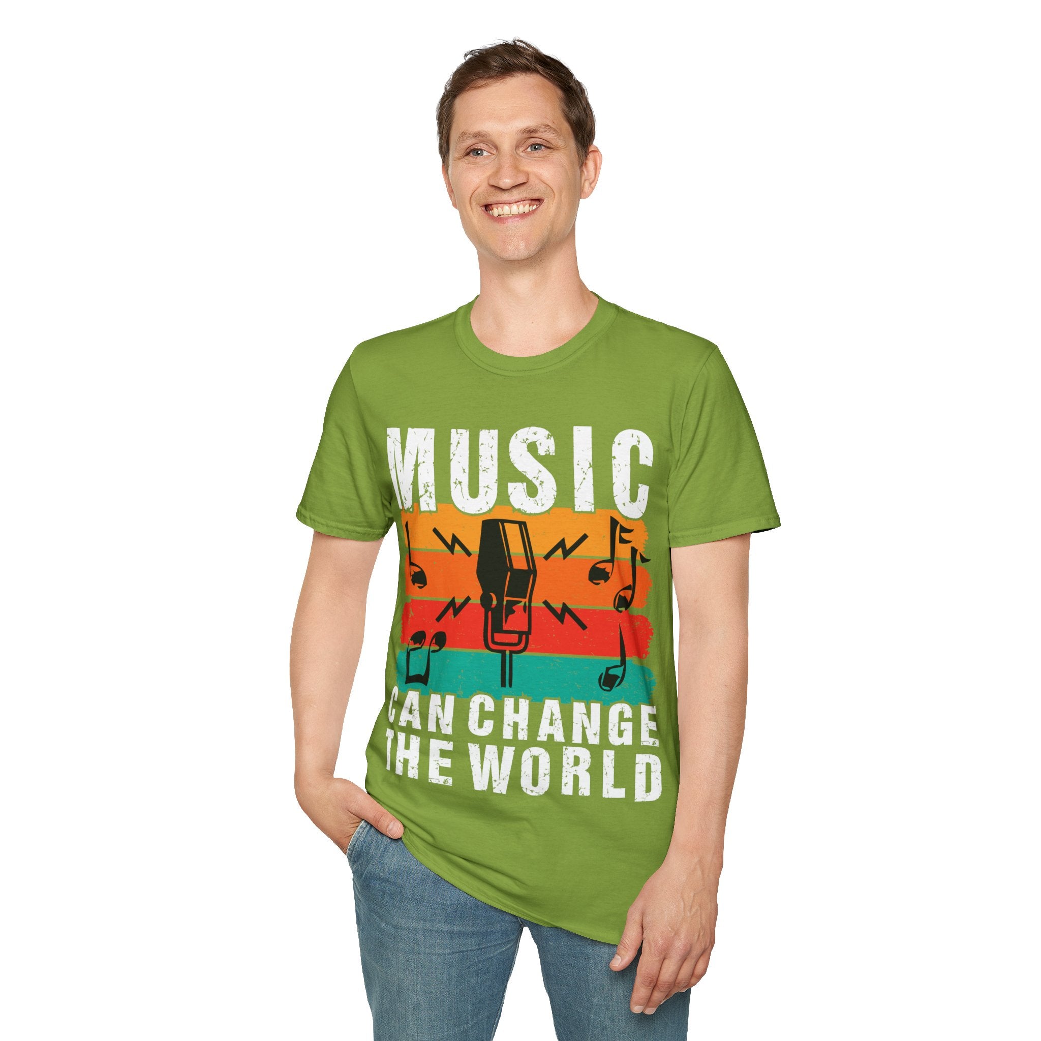 "Music Can Change The World" Unisex Soft style T-Shirt