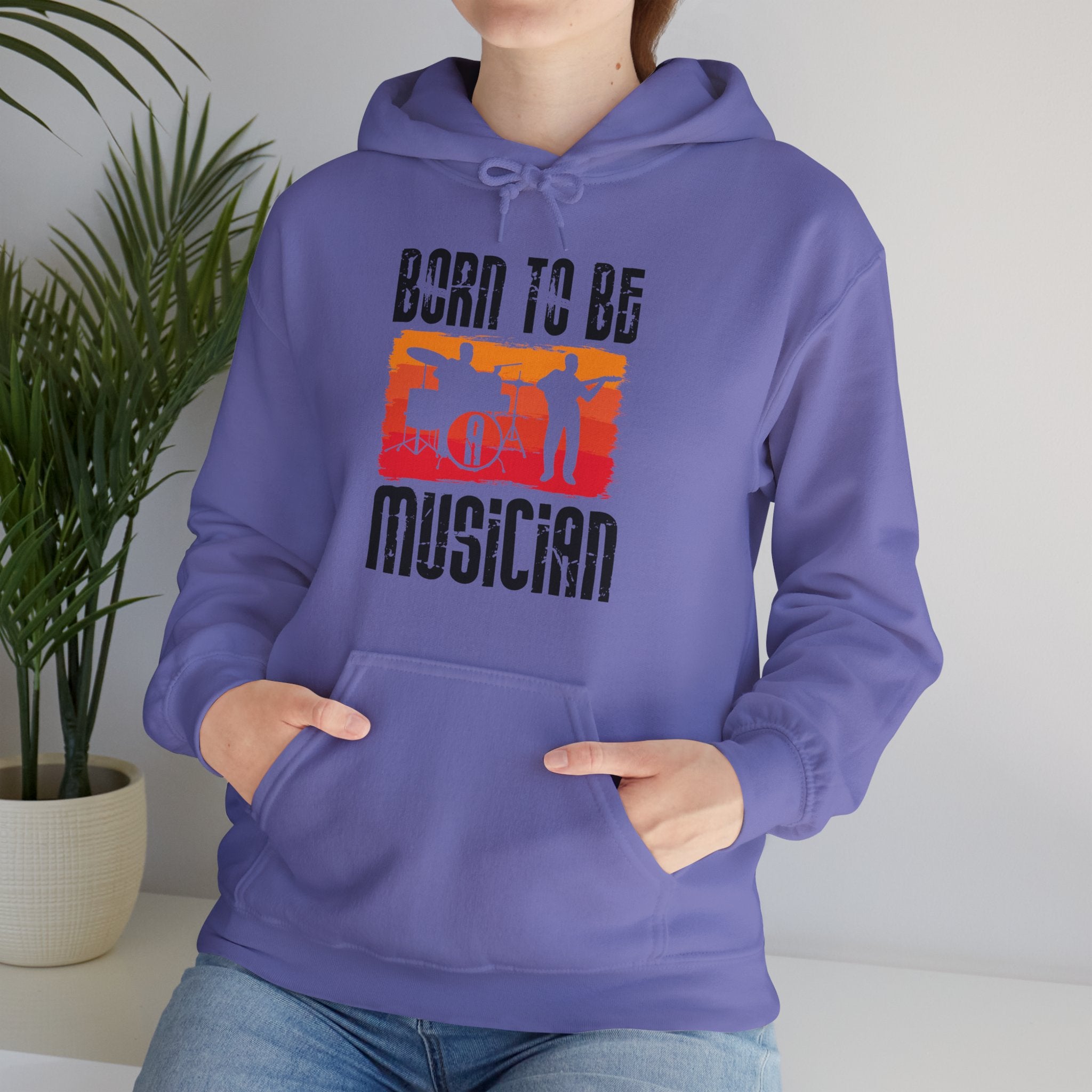 "Born To Be Musician"   Unisex Heavy Blend™ Hooded Sweatshirt