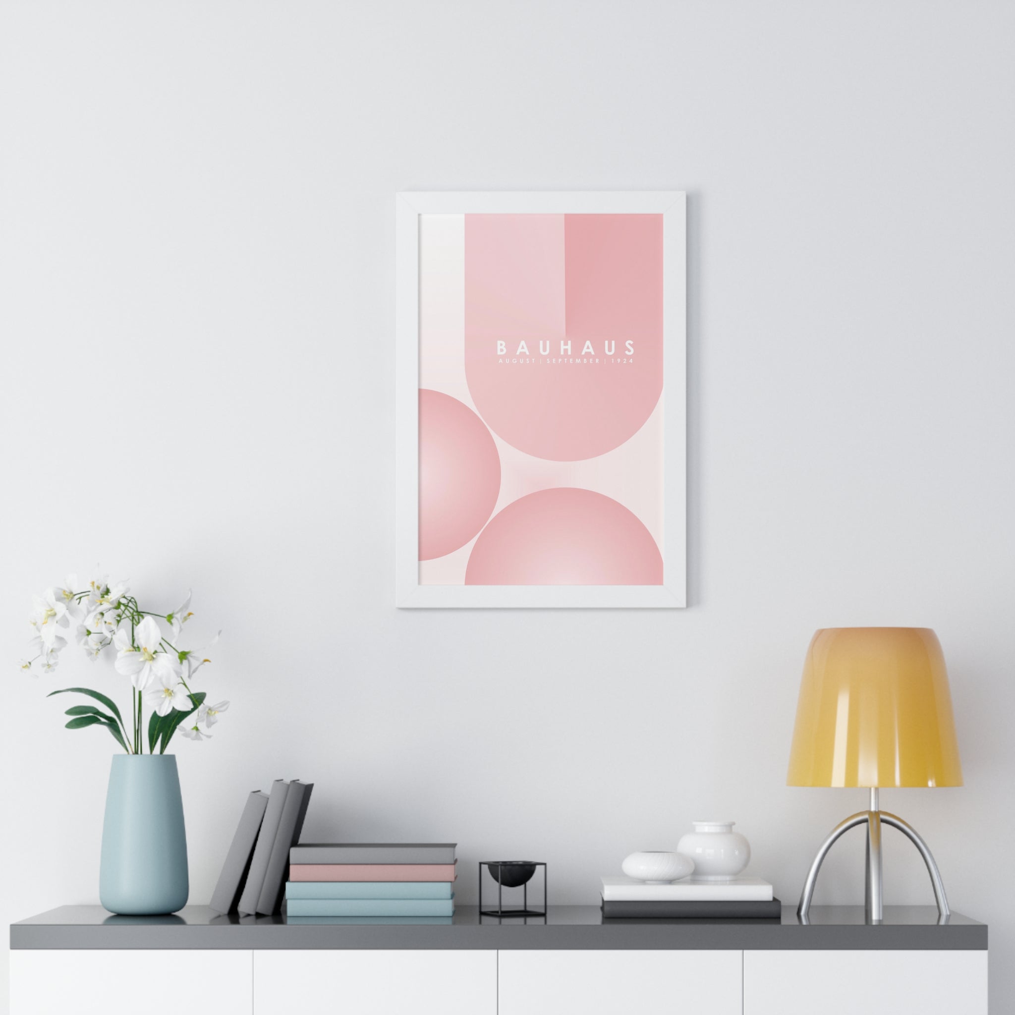 "BAUHAUS-STYLES-12" Framed Vertical Poster