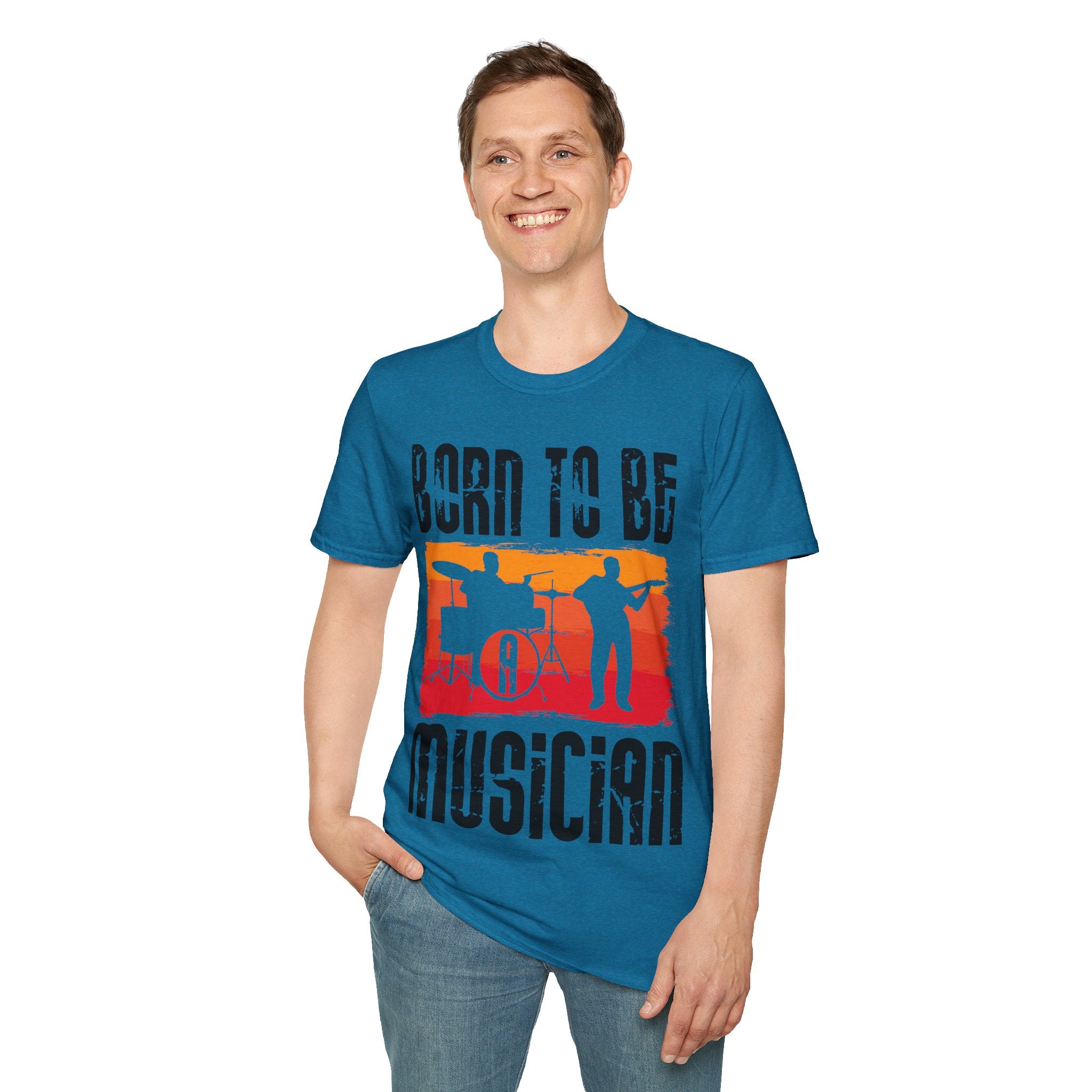 "Born To Be Musician"  Unisex Soft style T-Shirt