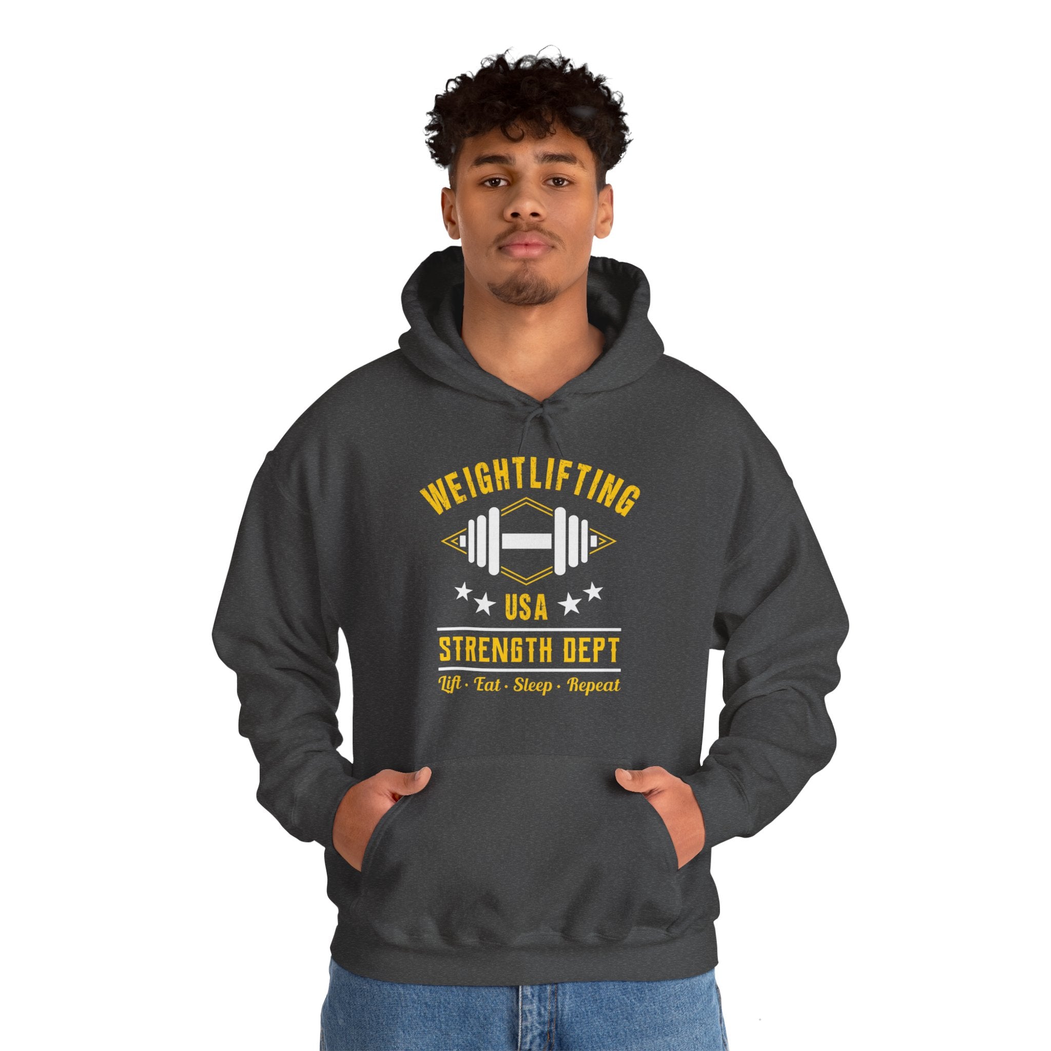 "WeightLifting" Unisex Heavy Blend™ Hooded Sweatshirt