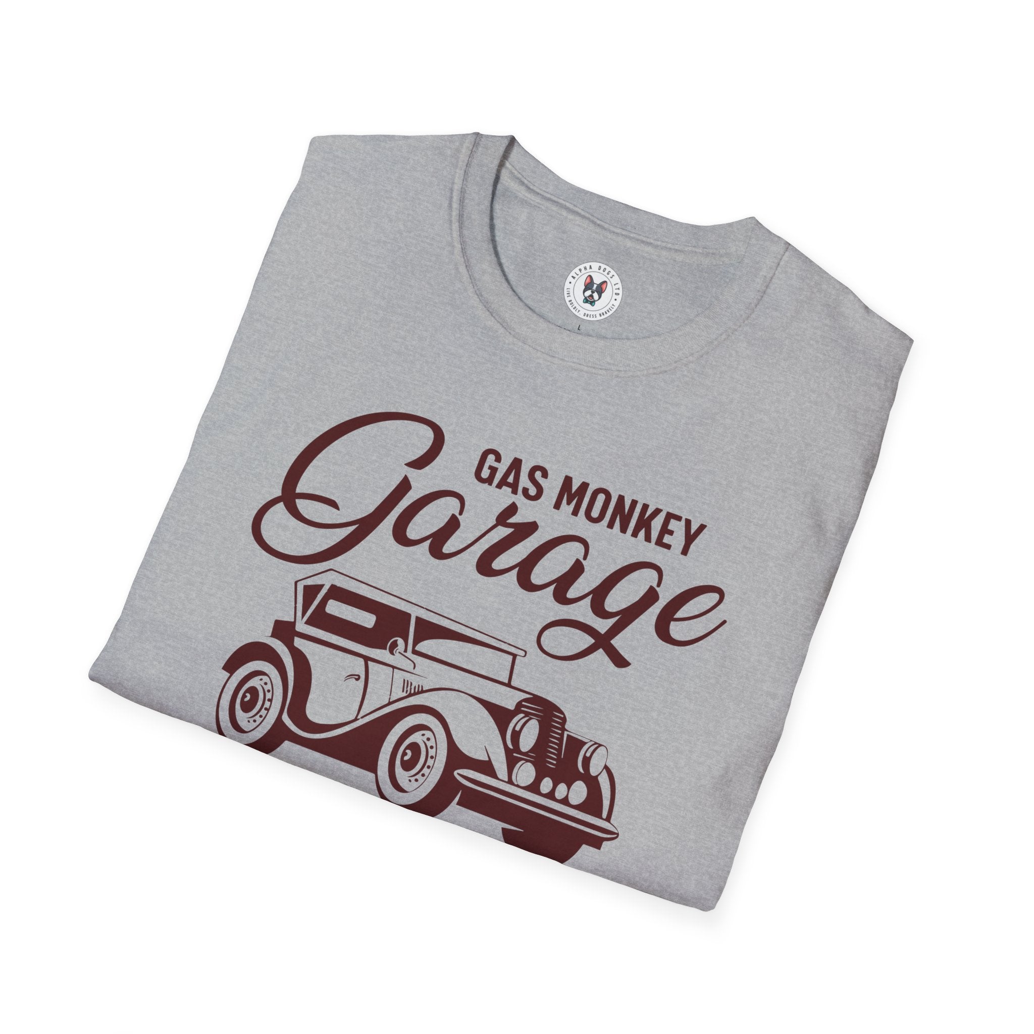 "GAS MONKEY GARAGE DALLAS TEXAS GO BIG OR HOME" Unisex Soft style T-Shirt