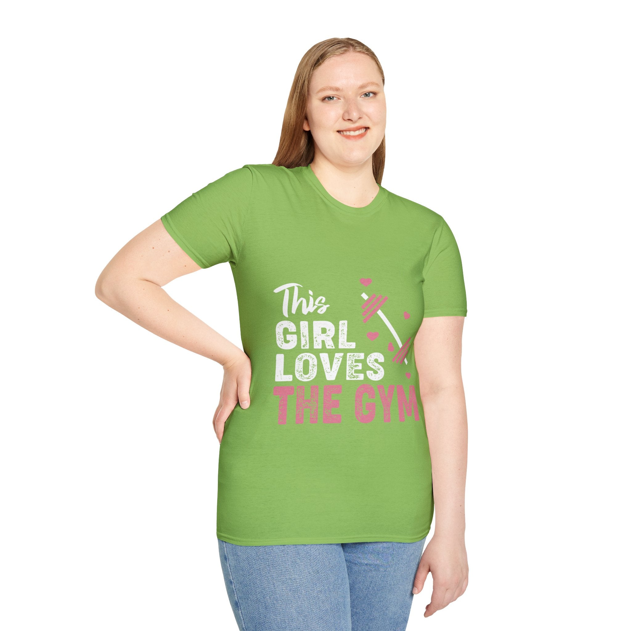 "The Girl Loves The Gym" Unisex Soft style T-Shirt