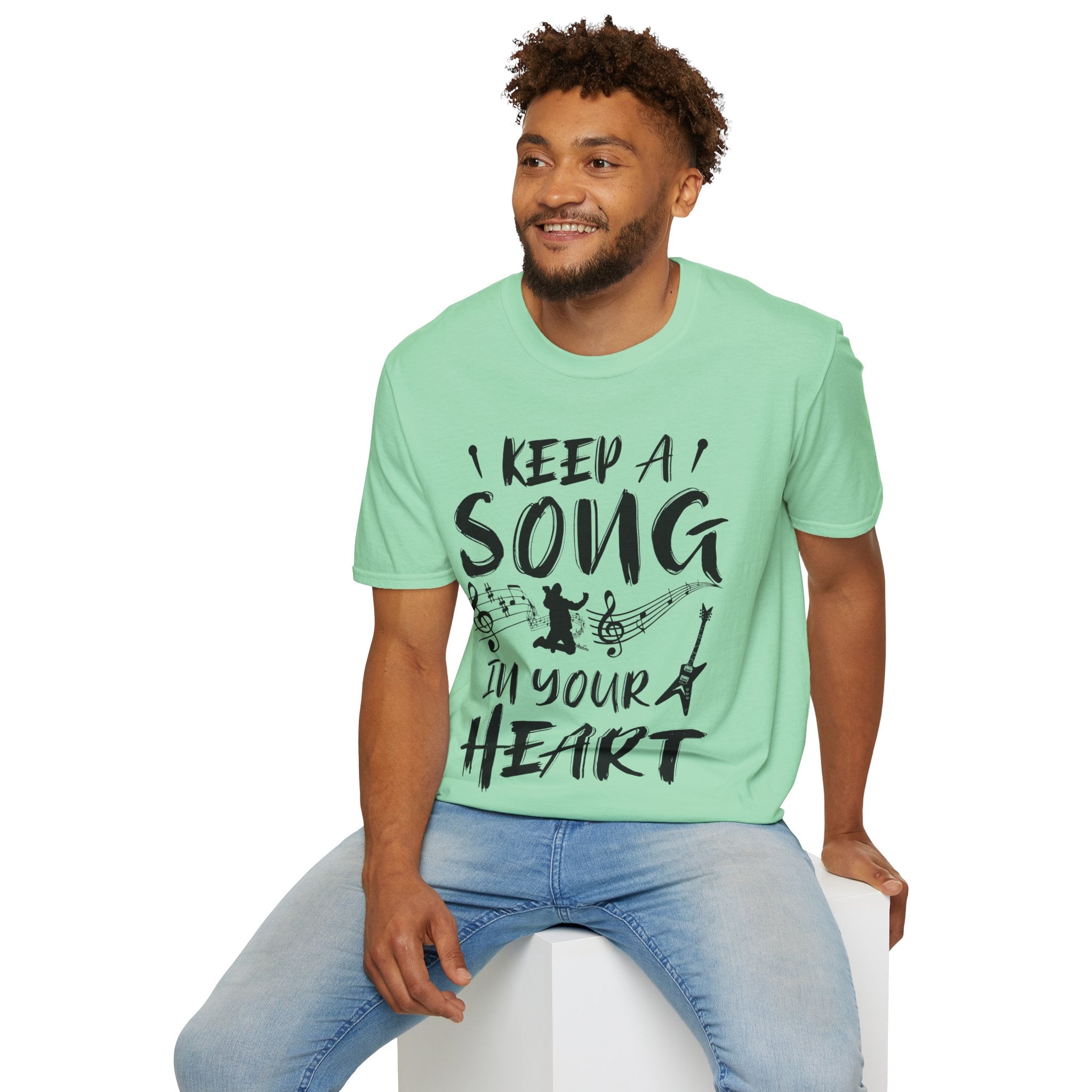 "Keep A Song In Your Heart" Unisex Soft style T-Shirt