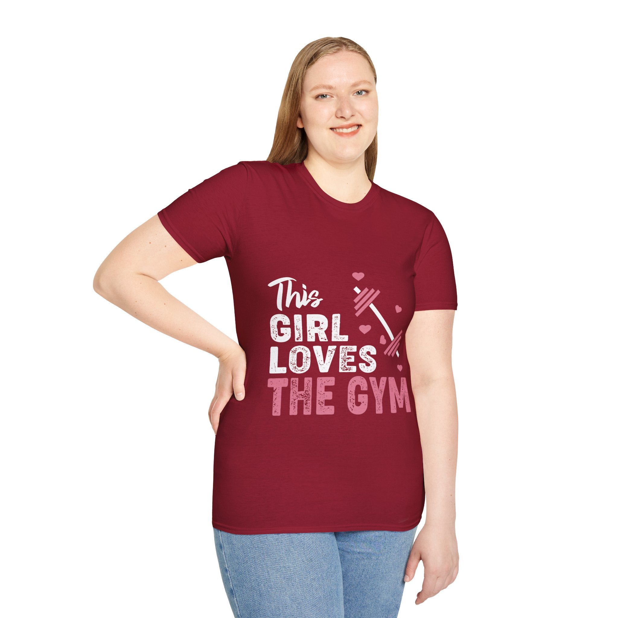 "The Girl Loves The Gym" Unisex Soft style T-Shirt