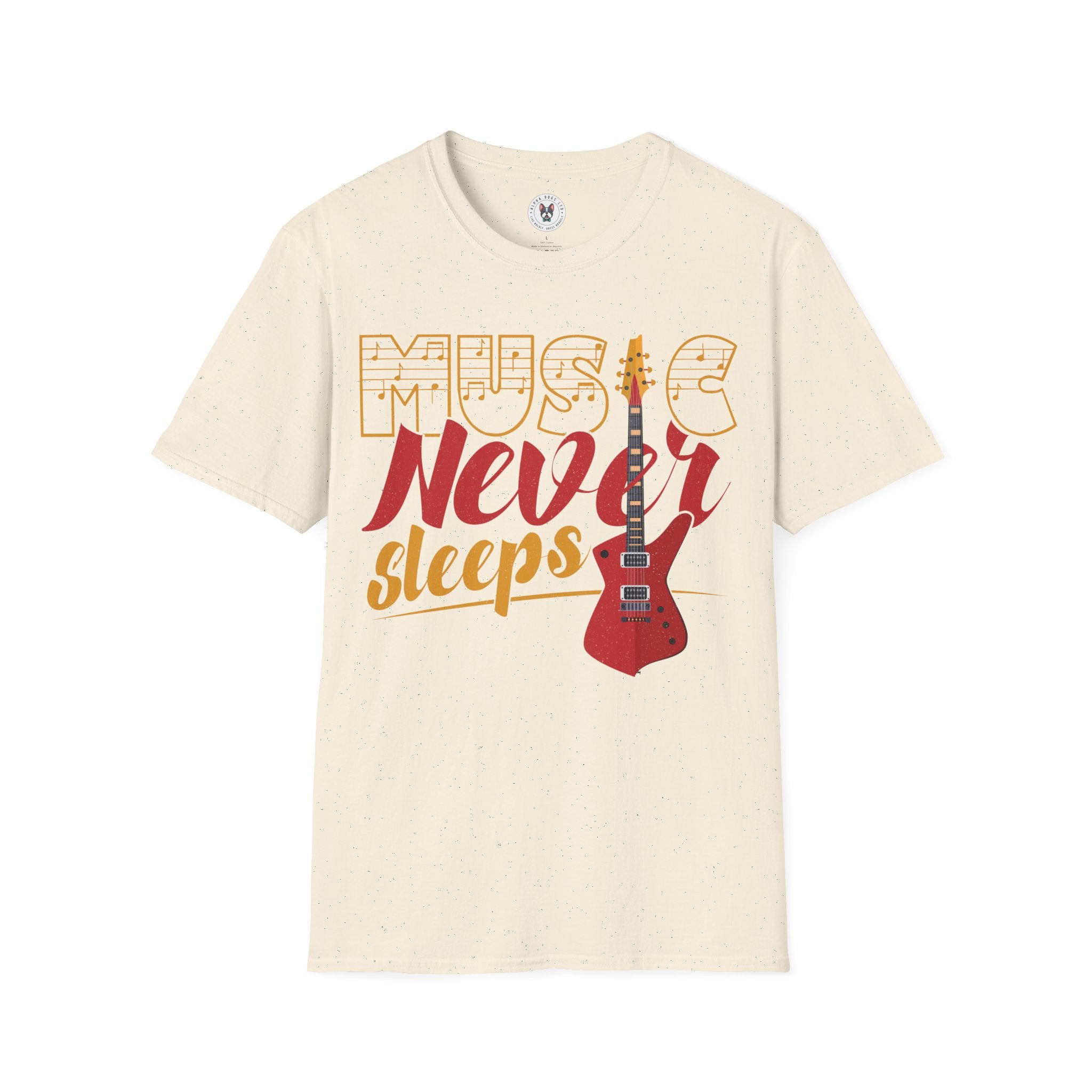 "Music Never Sleeps" Unisex Soft style T-Shirt