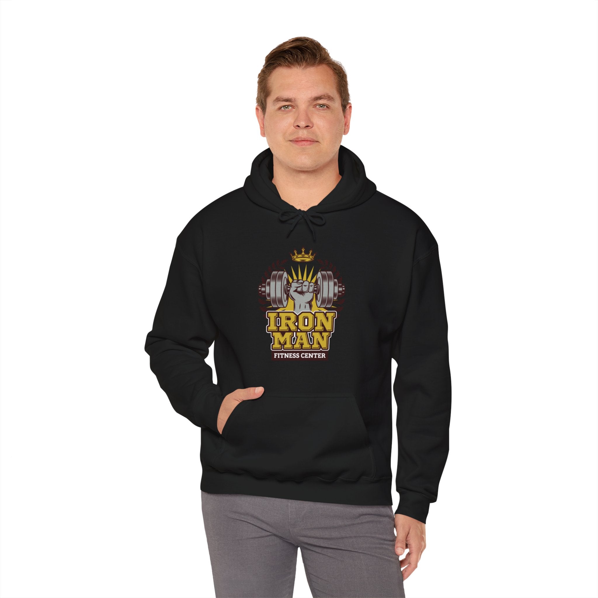 "IronMan Fitness Centre" Unisex Heavy Blend™ Hooded Sweatshirt