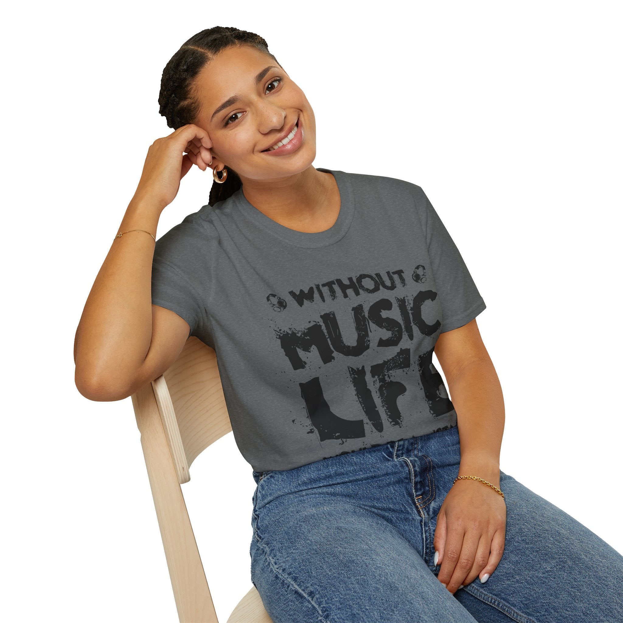 "Without Music Life Would be a Mistake" Unisex Soft style T-Shirt