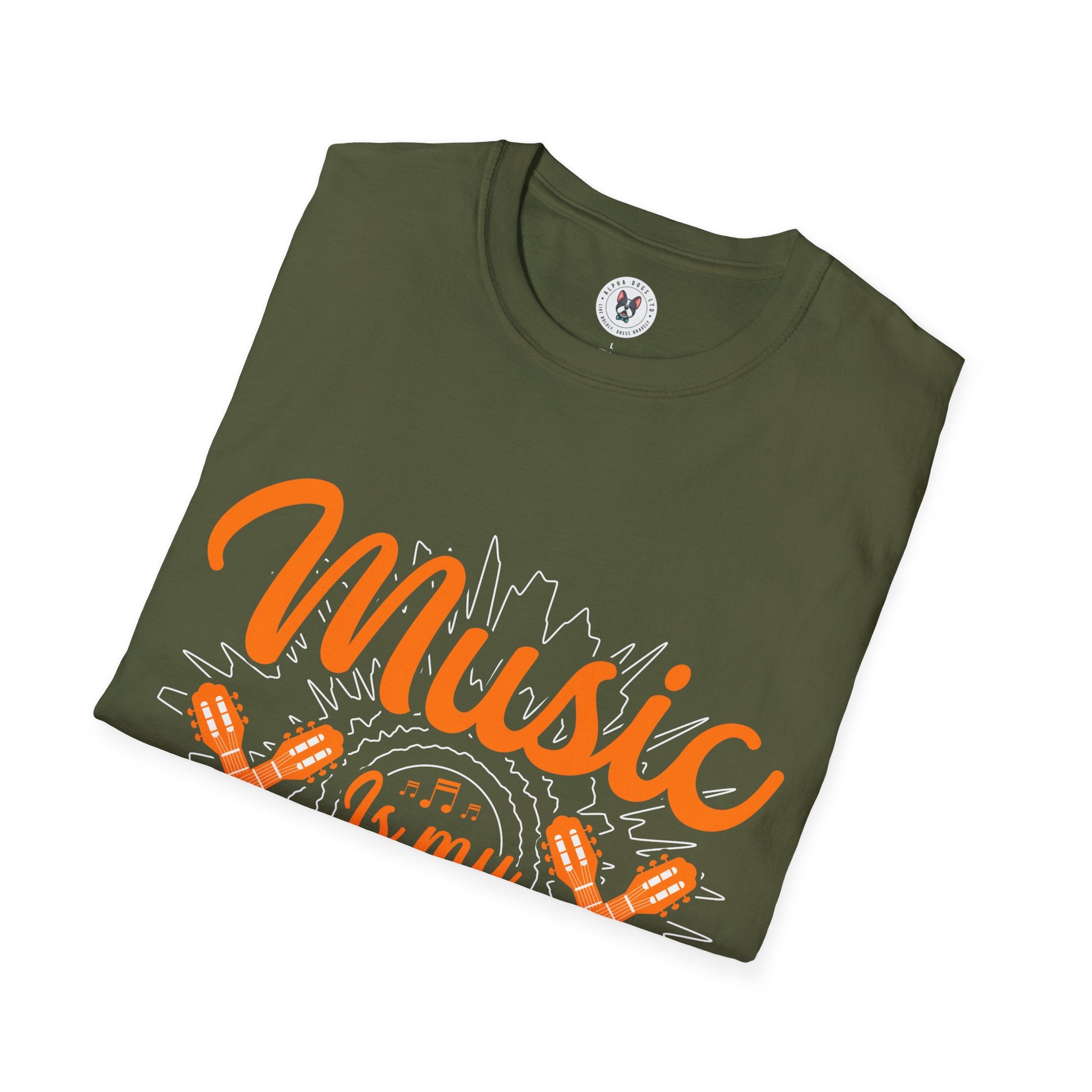 "Music Is My Therapy"Unisex Soft style T-Shirt