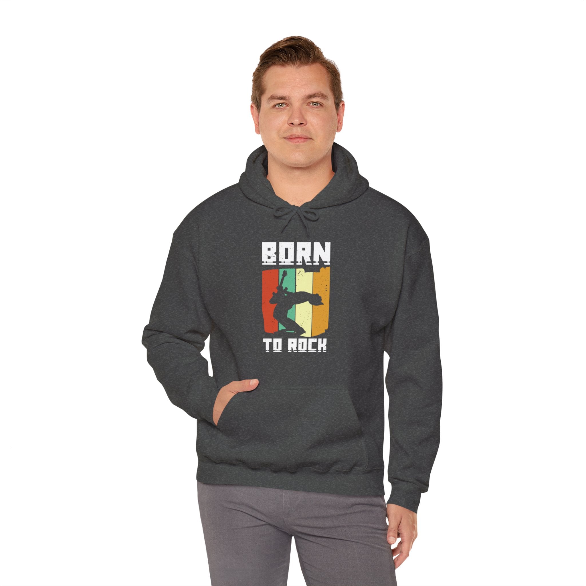 "Born To Rock"  Unisex Heavy Blend™ Hooded Sweatshirt