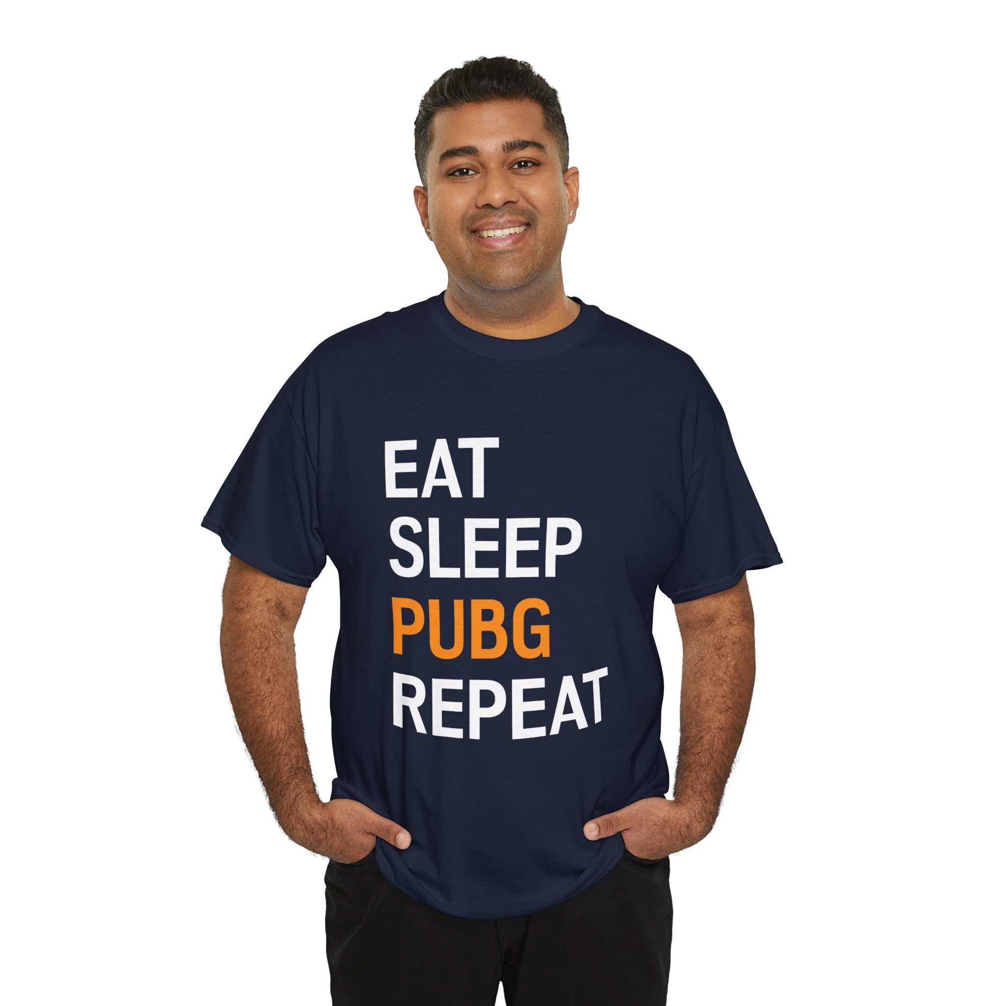 "Eat Sleep PUBG Repeat" Unisex Heavy Cotton Tee