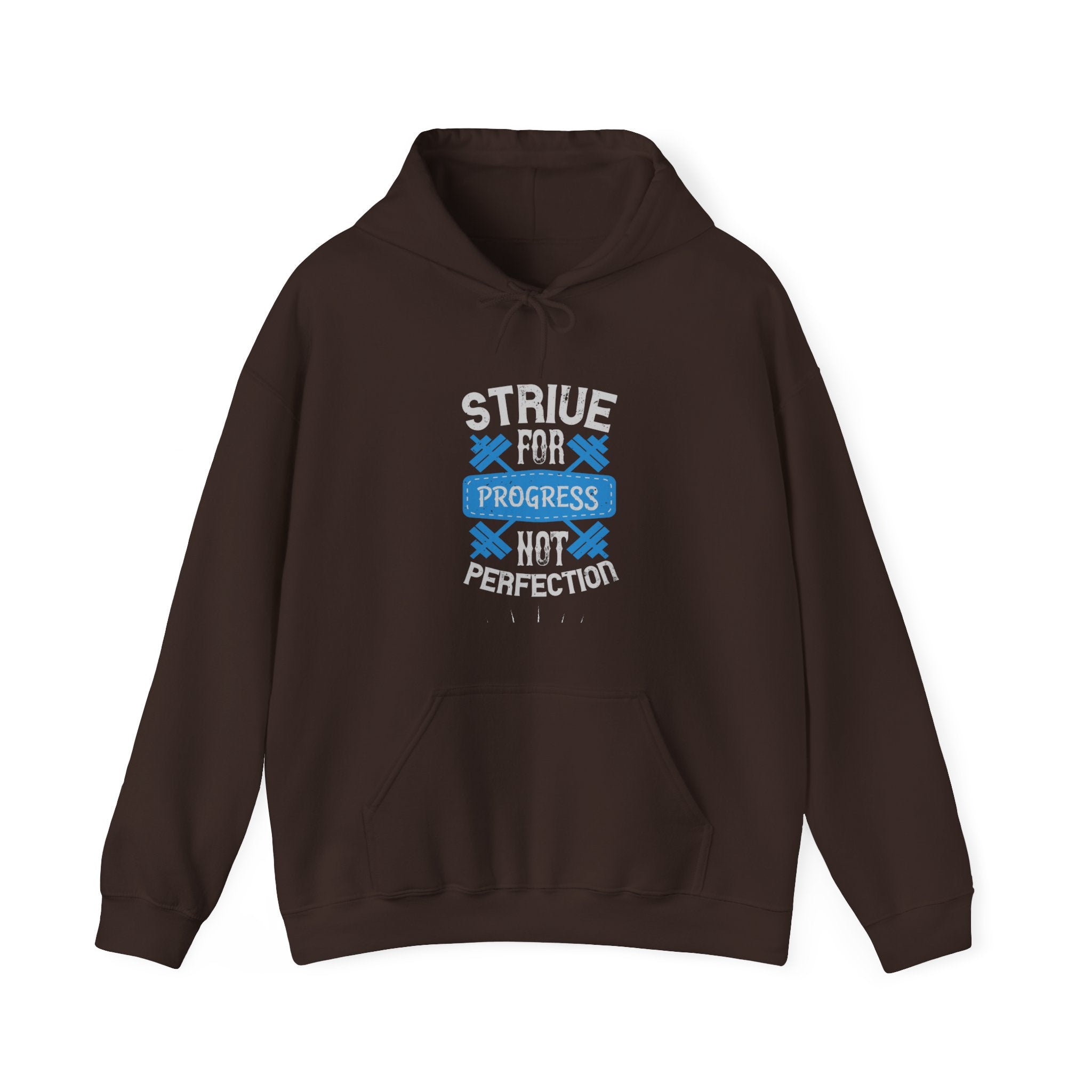 "Strive For Progress Not Perfection" Unisex Heavy Blend™ Hooded Sweatshirt