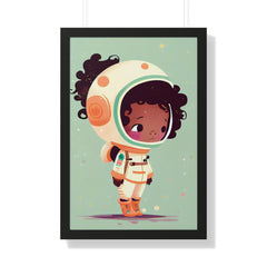 "BG ASTRONAUT" Framed Vertical Poster