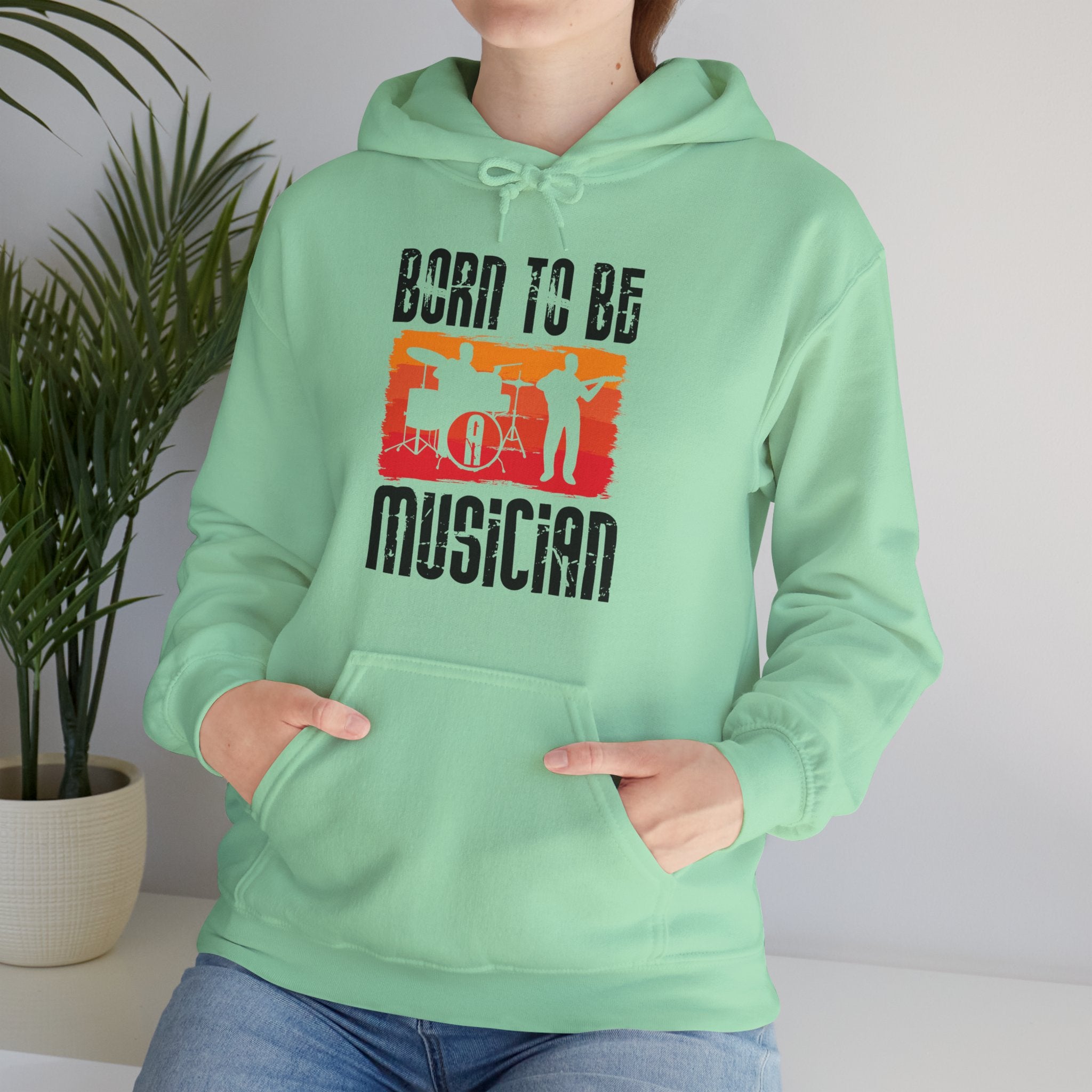 "Born To Be Musician"   Unisex Heavy Blend™ Hooded Sweatshirt