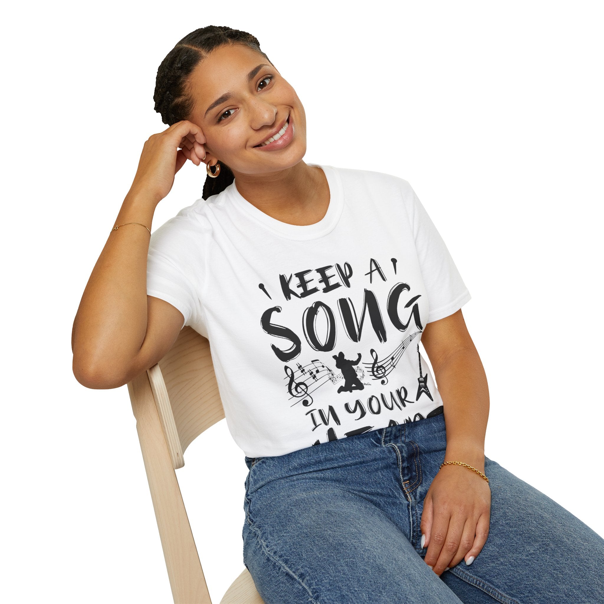 "Keep A Song In Your Heart" Unisex Soft style T-Shirt