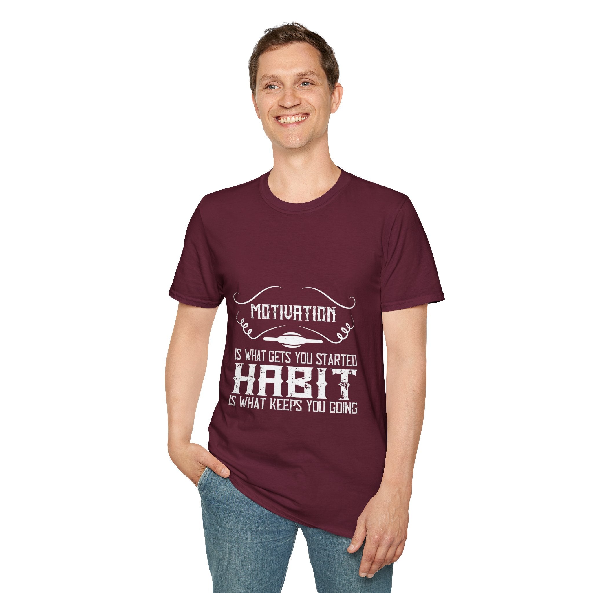 "Habit Is What Keeps You Going" Unisex Soft style T-Shirt