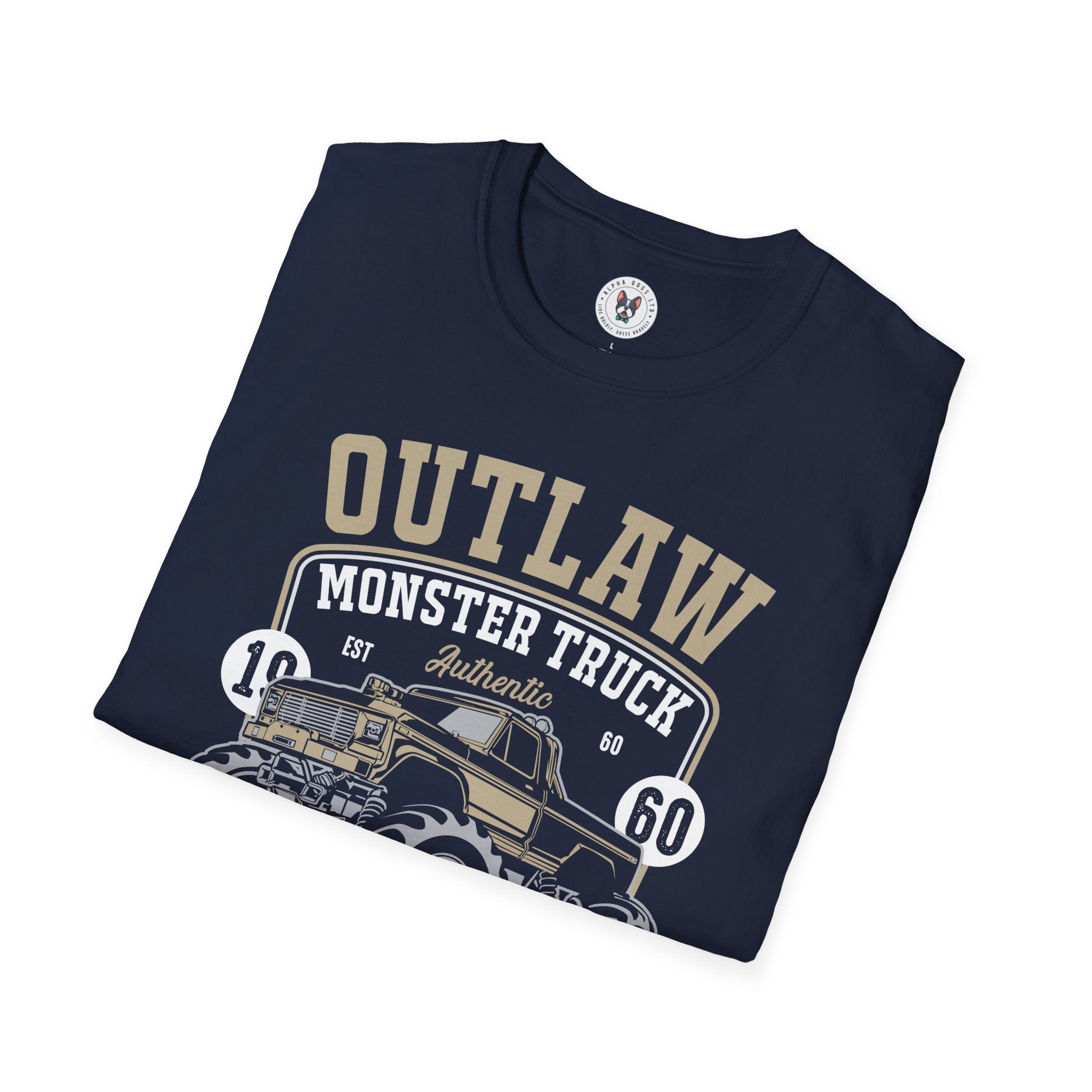 "OUTLAW MONSTER TRUCK THAT'S HOW I ROLL" Unisex Soft style T-Shirt