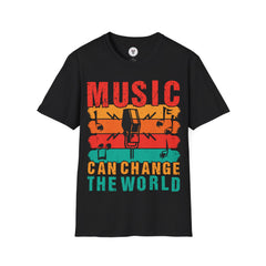 "Music Can Change The World"Unisex Soft style T-Shirt