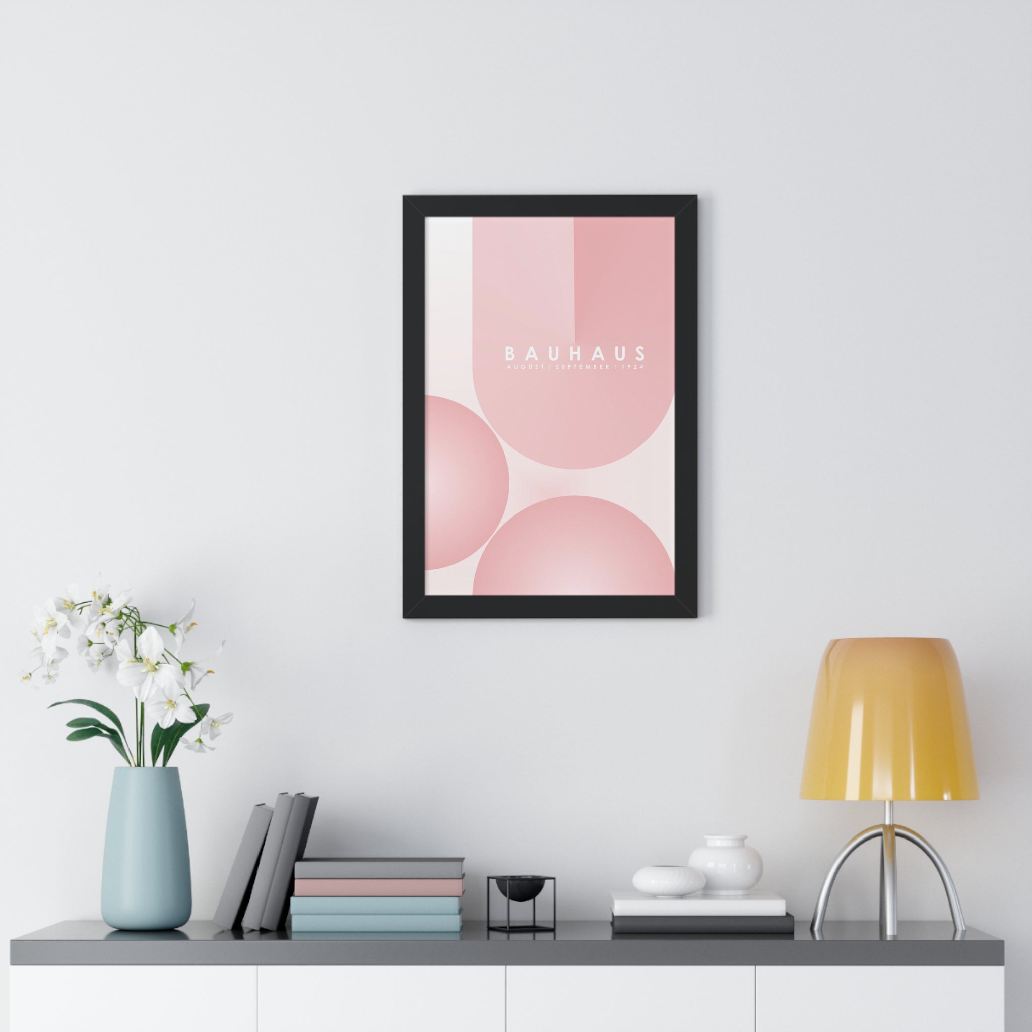 "BAUHAUS-STYLES-12" Framed Vertical Poster