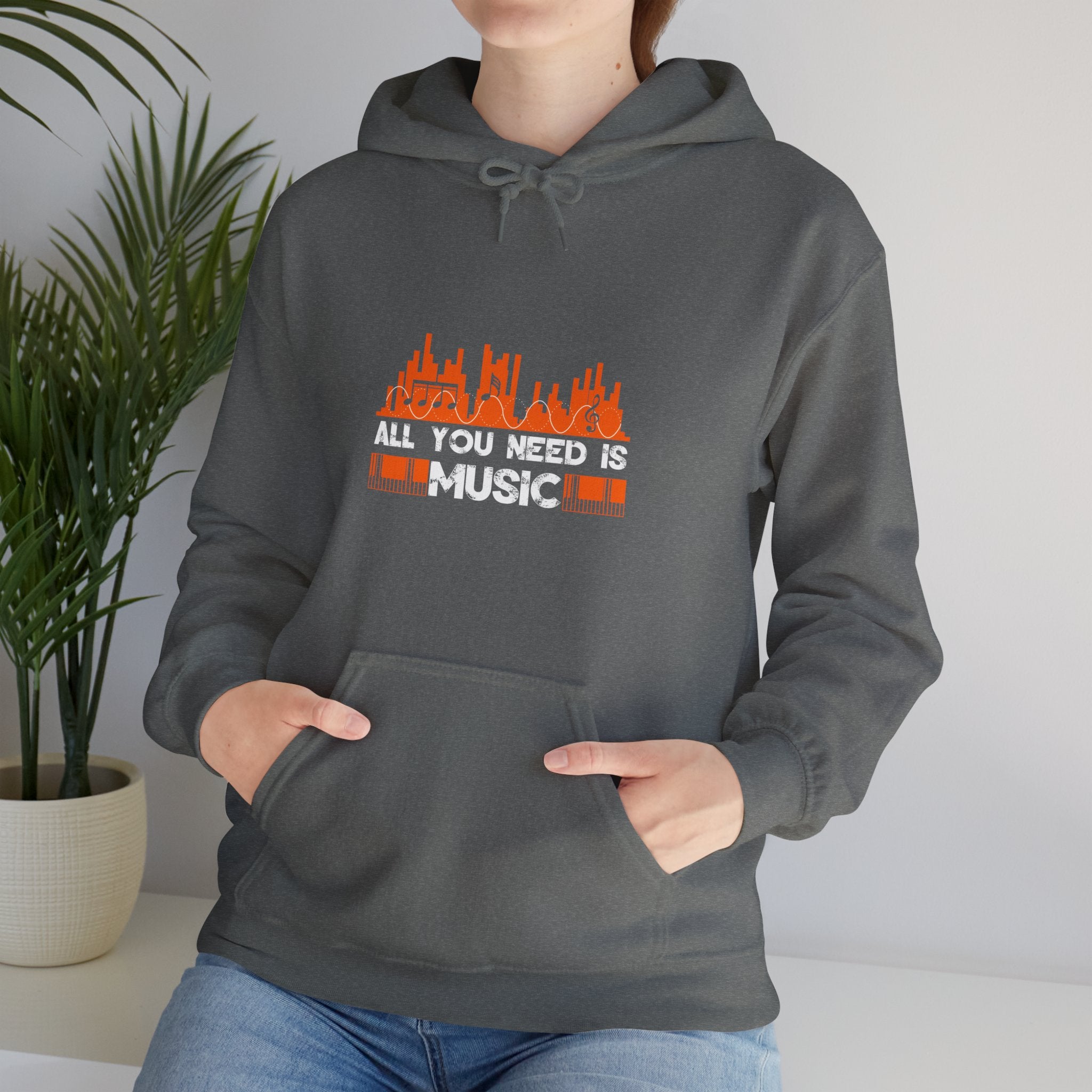 "All You Need Is Music" Unisex Heavy Blend™ Hooded Sweatshirt